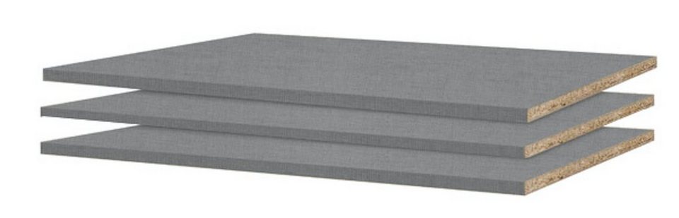 Wimex Einlegeboden Safe2 (1 St), 48cm Breite Dekor Leinen grau 3er Set