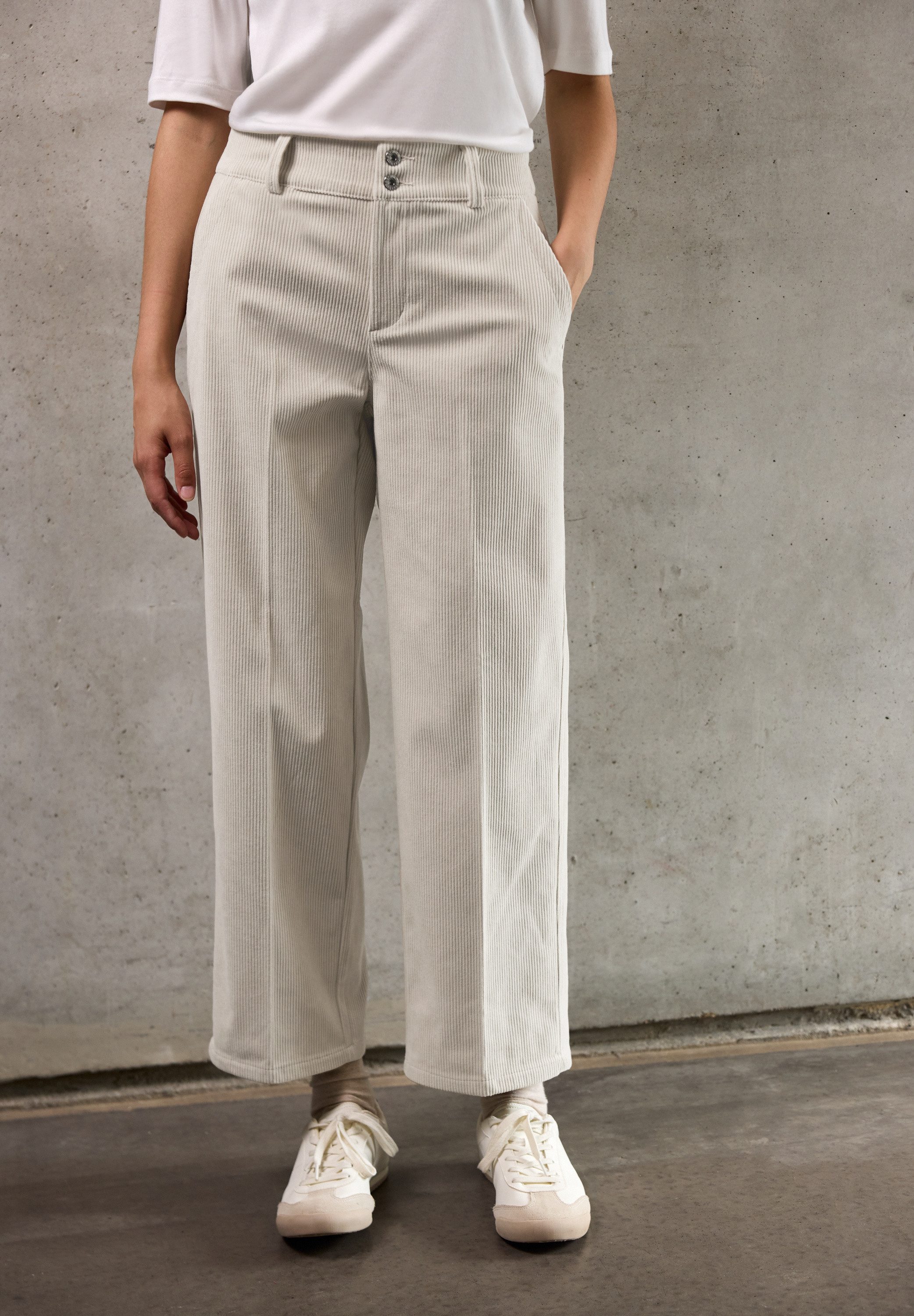 STREET ONE STUDIO Stoffhose High Waist