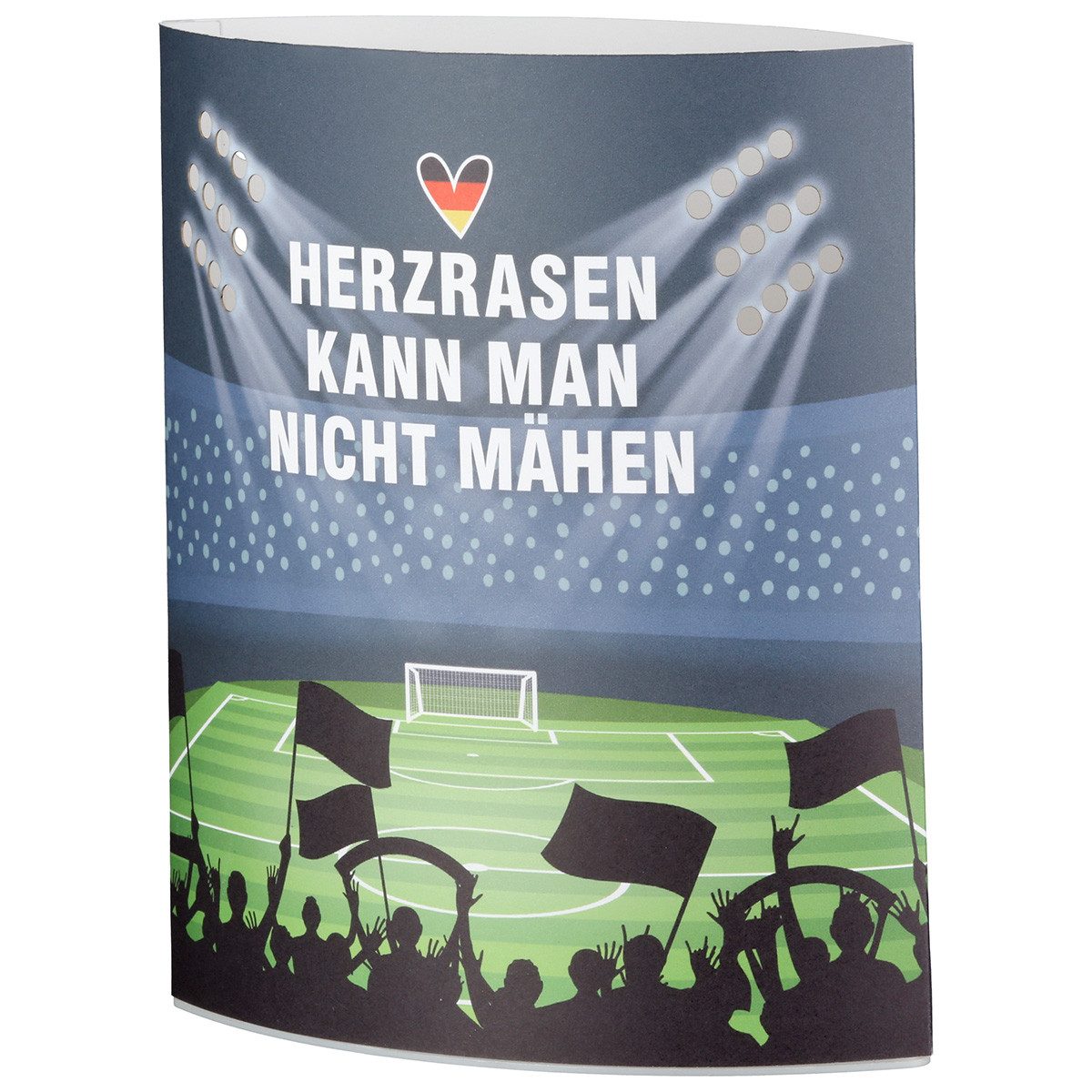 GILDE LED Nachttischlampe LED Dekoleuchte Fußball Arena Herzrasen moderne Tischleuchte WM 2026