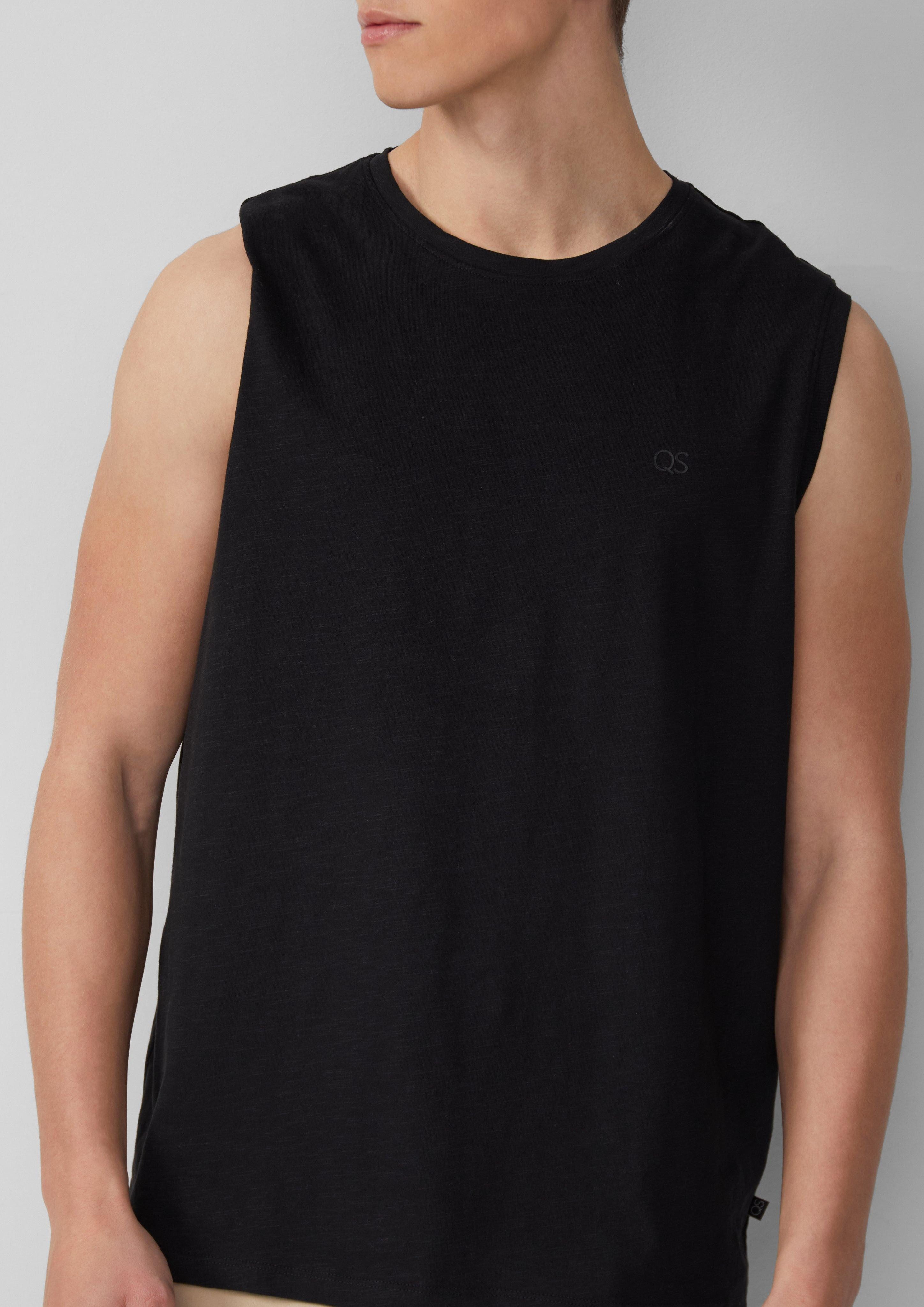 QS Shirttop Tanktop mit Flammgarnstruktur und günstig online kaufen