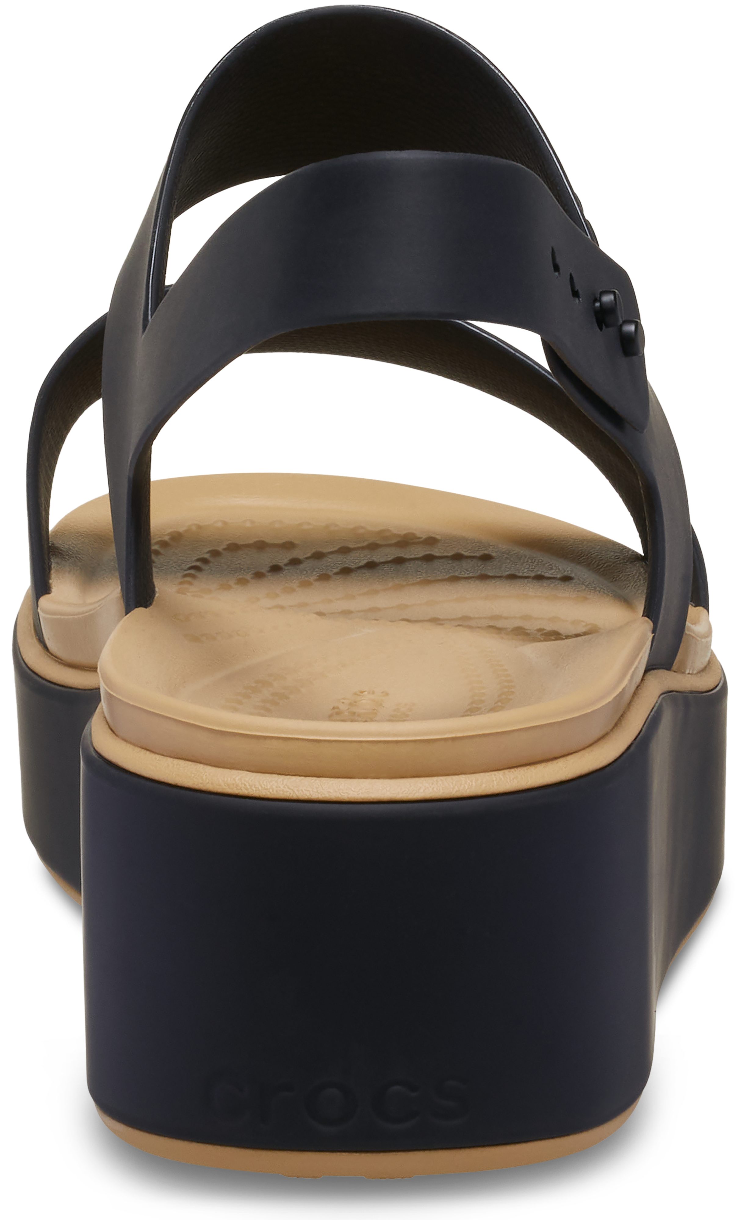 Crocs Brooklyn Matte Wrap Low Wedge Plateausandale Sommerschuh, Sandalette, Riemchensandale mit Softfußbett