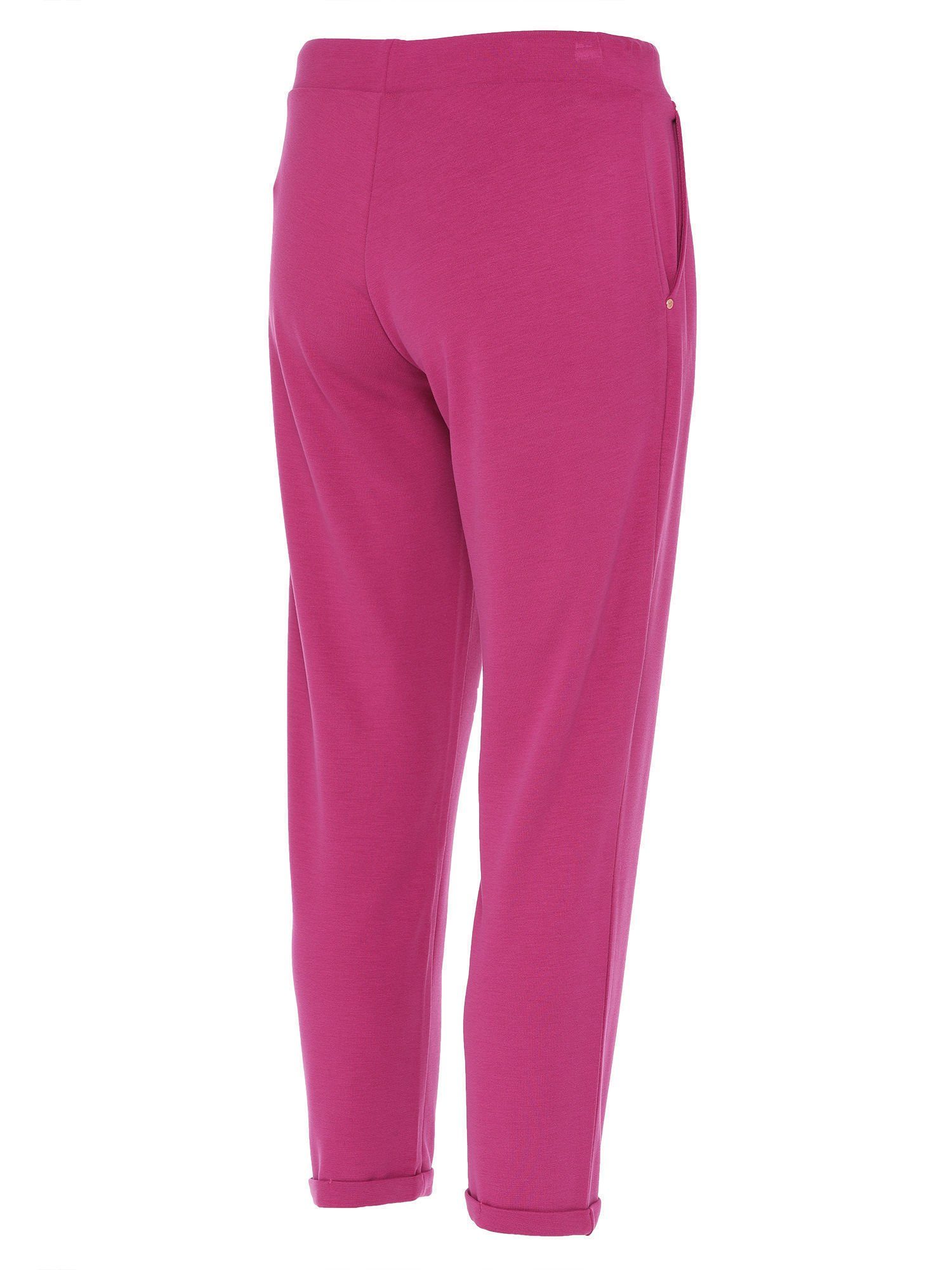 Christian Materne Jogger Pants Umschlagsaum mit fuchsia Relaxhose