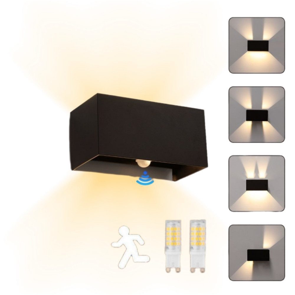 LETGOSPT Wandleuchte LED Aluminium Wandlampe mit günstig online kaufen