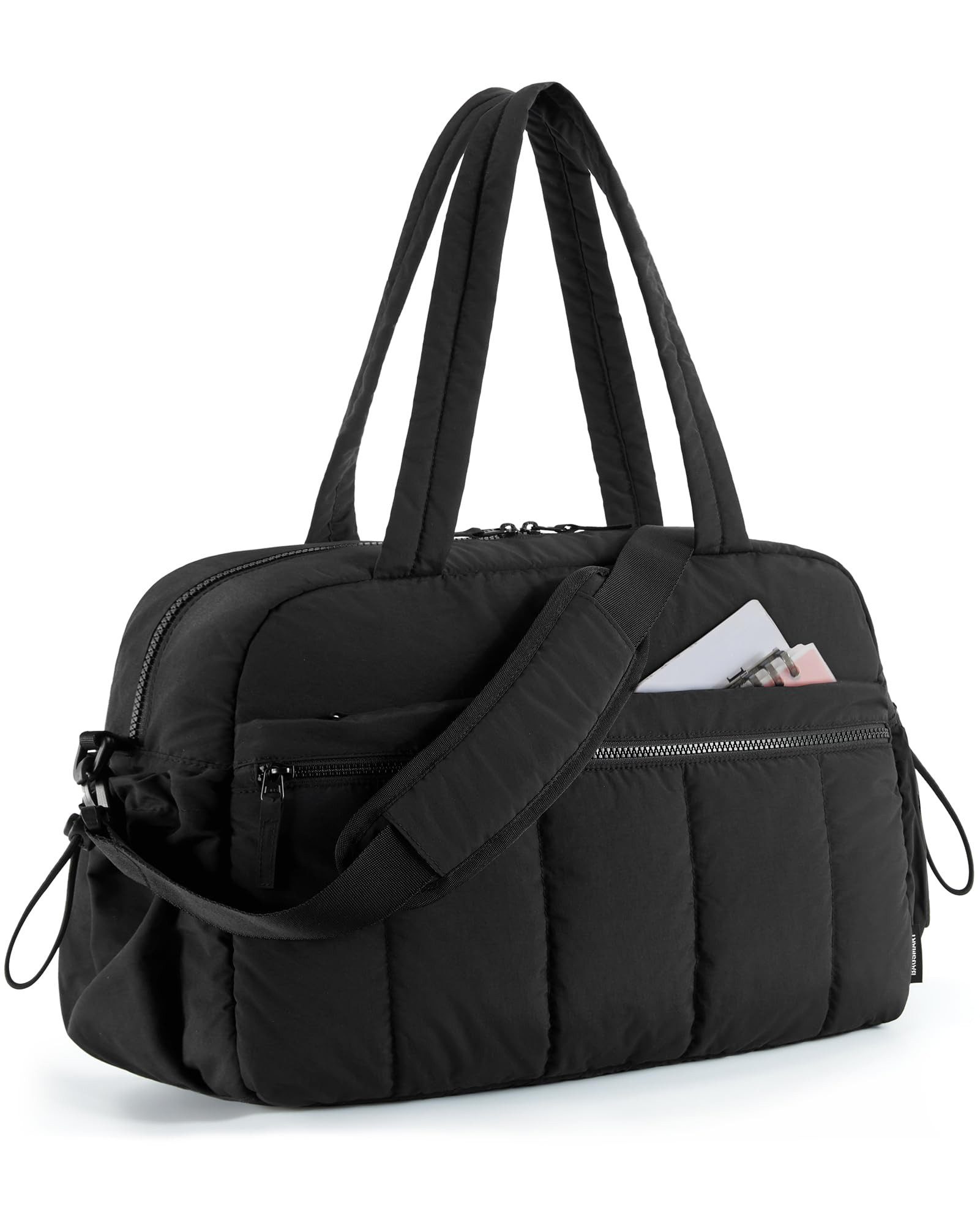 ibettertec Reisetasche Puffer Reisetasche, Sporttasche Damen 24L Weekender Wickeltasche (Wasserabweisend Travel Bag Handgepäck Gym Bag Kliniktasche Geburt Krankenhaustasche Mit PVC Nasse Tasche Für Fitness)