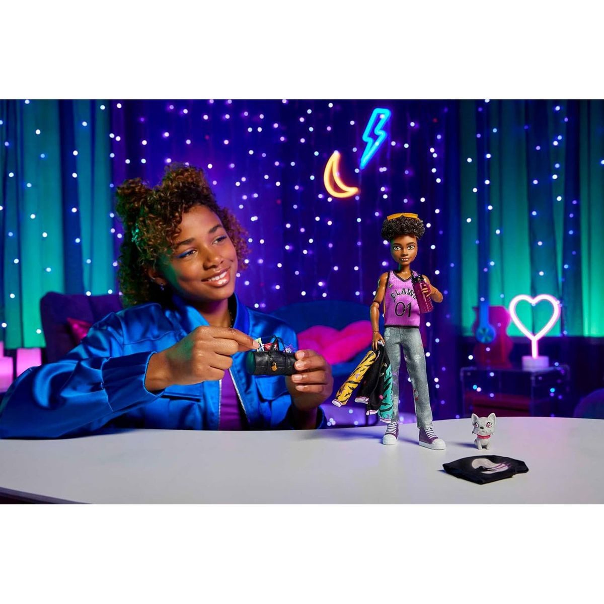 Mattel® Stehpuppe Mattel HNF65 - Monster High - Clawd Wolf Puppe mit Hausti günstig online kaufen