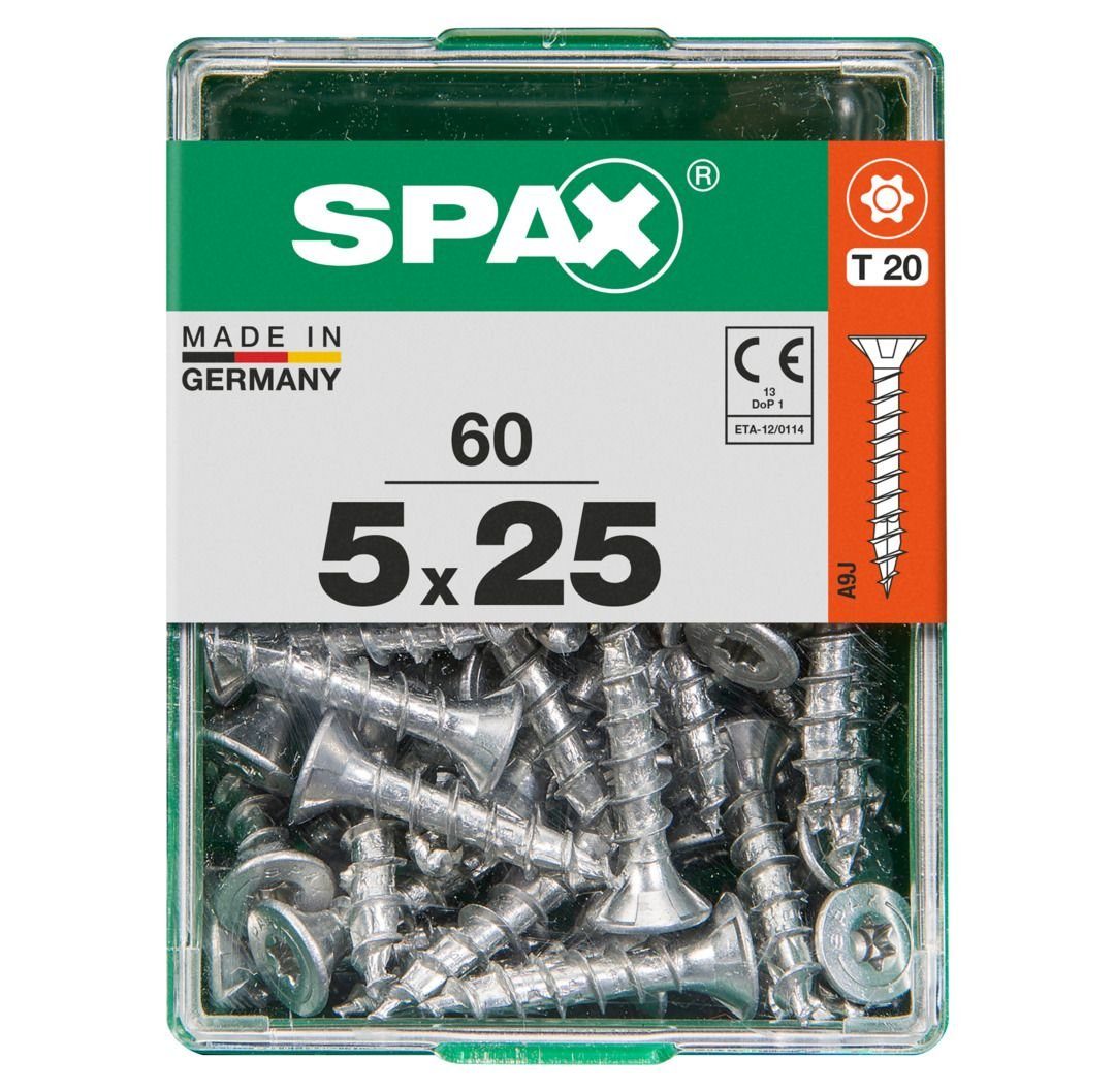 mm TX Holzbauschraube 5.0 SPAX - Spax x 60 Universalschrauben 20 25