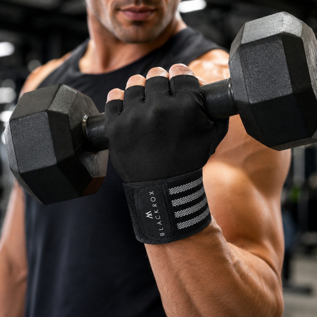 BLACKROX Trainingshandschuhe [Vergleichssieger 2026] Fitnesshandschuhe, Gr. M-XL, Damen & Herren