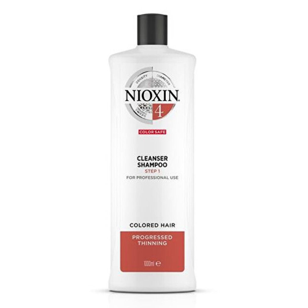 Nioxin Haarshampoo System 4 Shampoo Cleanser System 4 Feines farbiges dünnes Haar