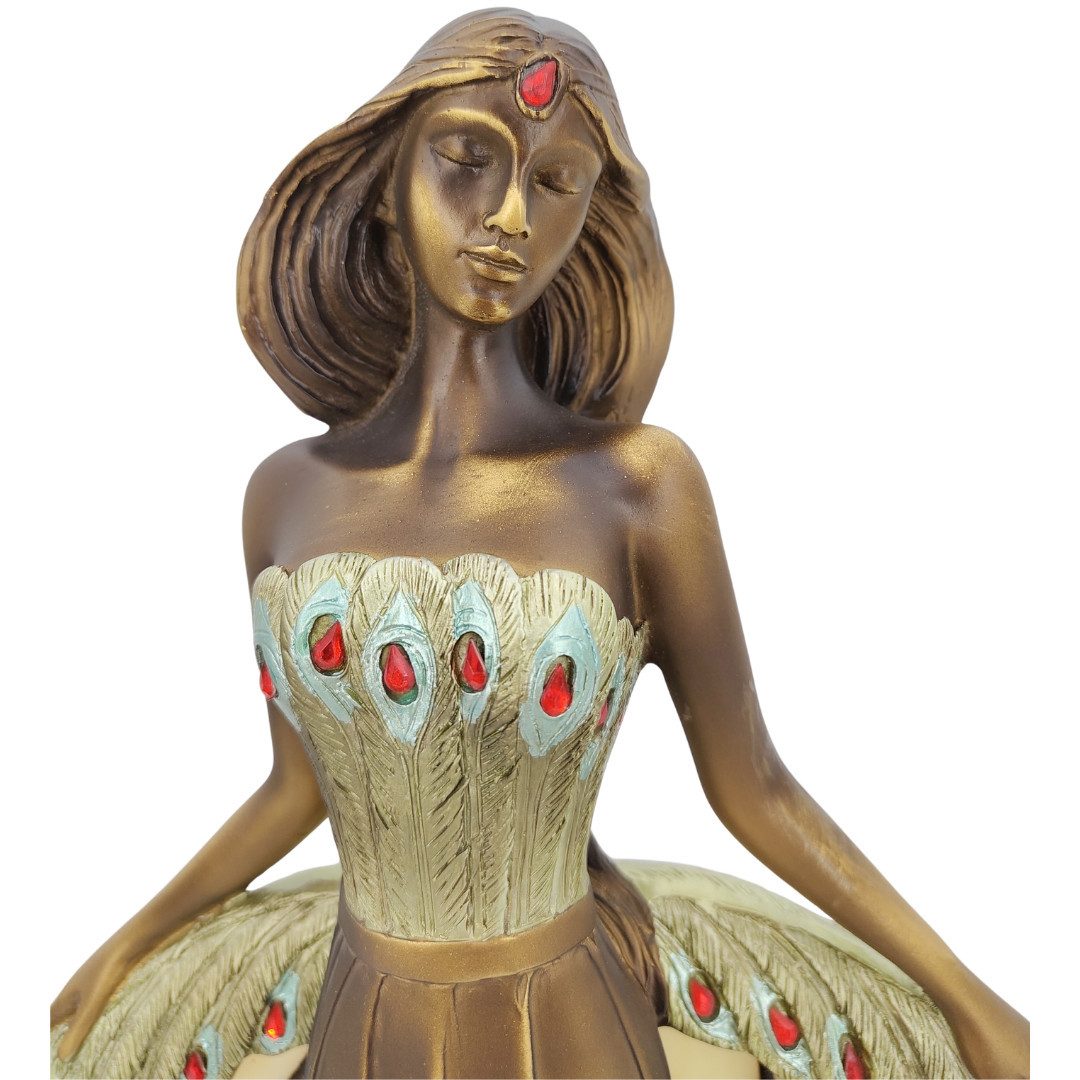 abc HOME Tischleuchte Leuchte im Tiffany-Stil Dame, ohne Leuchtmittel, Tiffany-Stil – Bild 4 von 5