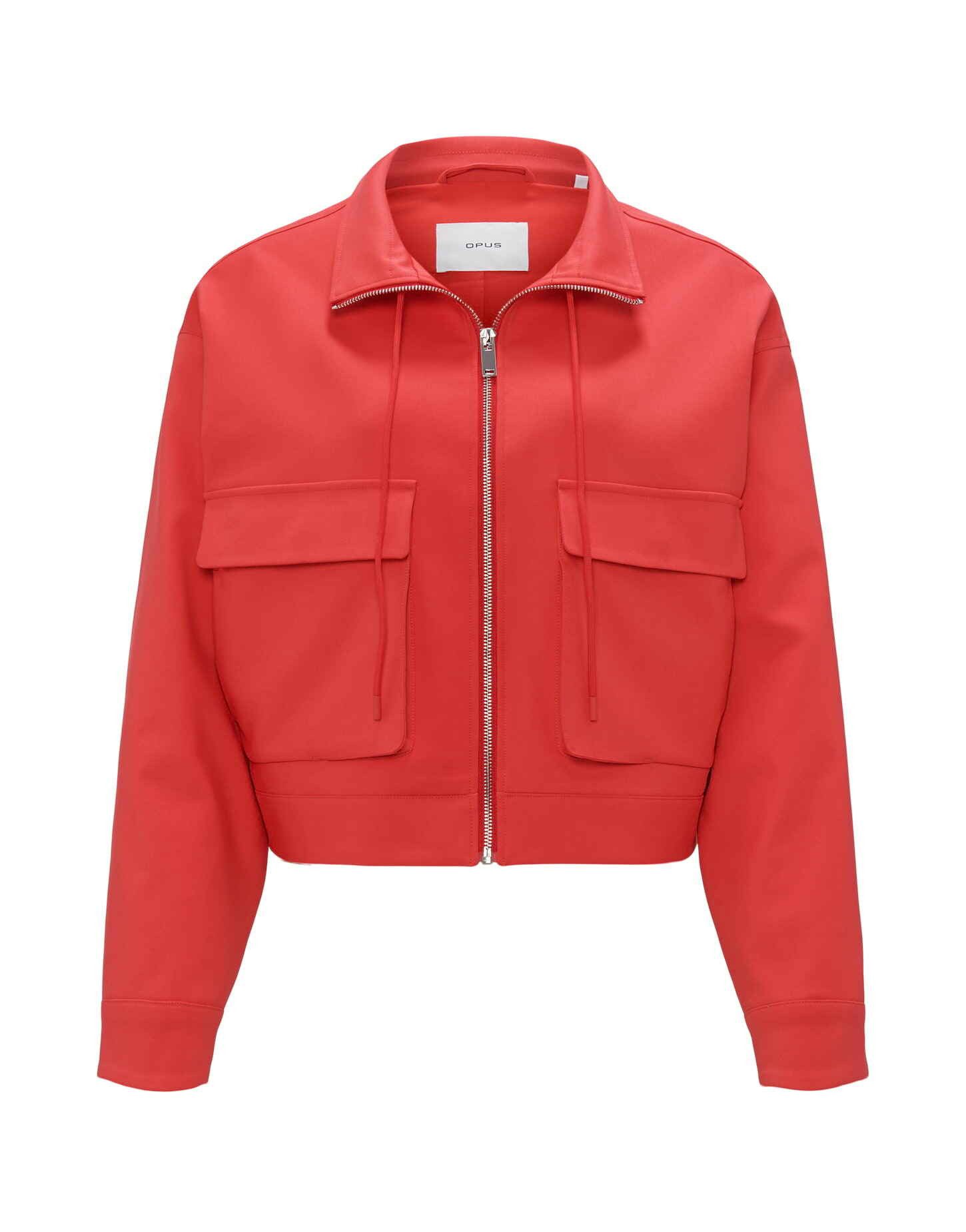 OPUS Kurzjacke Kurzjacke HALVA Boxy Fit aus Baumwoll Mix