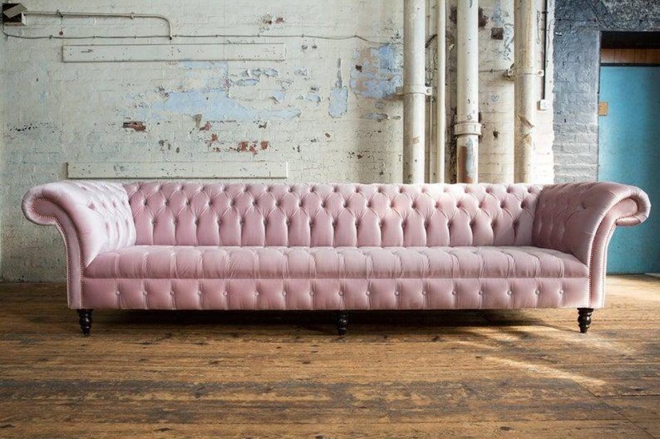 Big-Sofa, cm 6 Sofa Couch Design 320 Sitzer Chesterfield JVmoebel