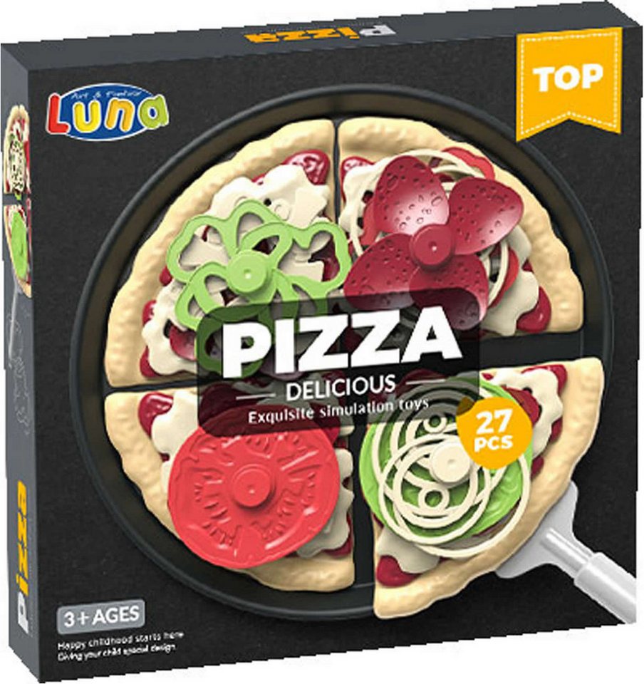 Diakakis Spielgeschirr Pizza Spiellebensmittel-Set 27-tlg. Spielküchen, (Set)