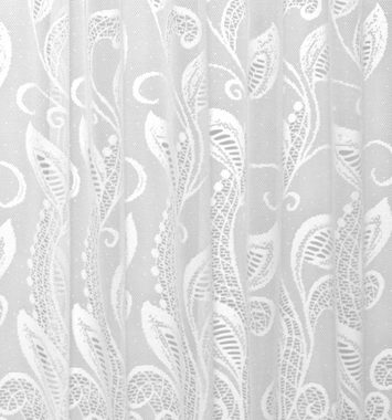 Vorhang SUSANA, HOME WOHNIDEEN, Faltenband (1 St), halbtransparent, Wirkware, Faltenbandstore Jacquard fein SUSANA