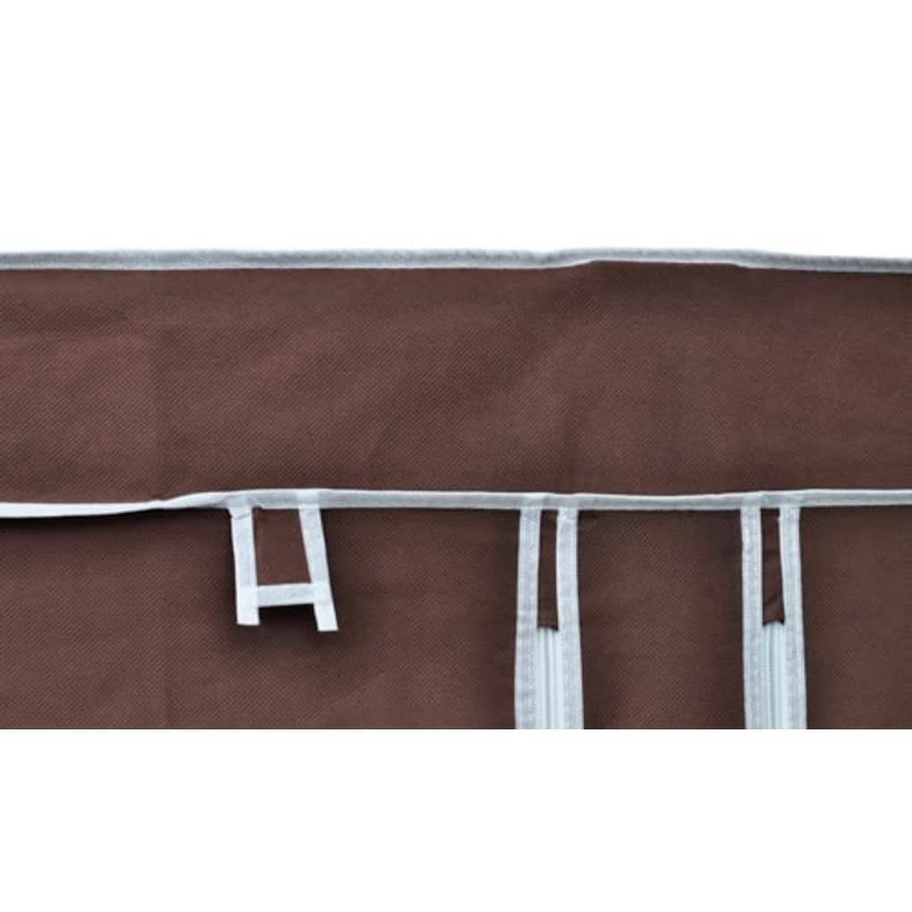 vidaXL Stoffschrank Stoffschränke 2 Stk. Braun (1-St)