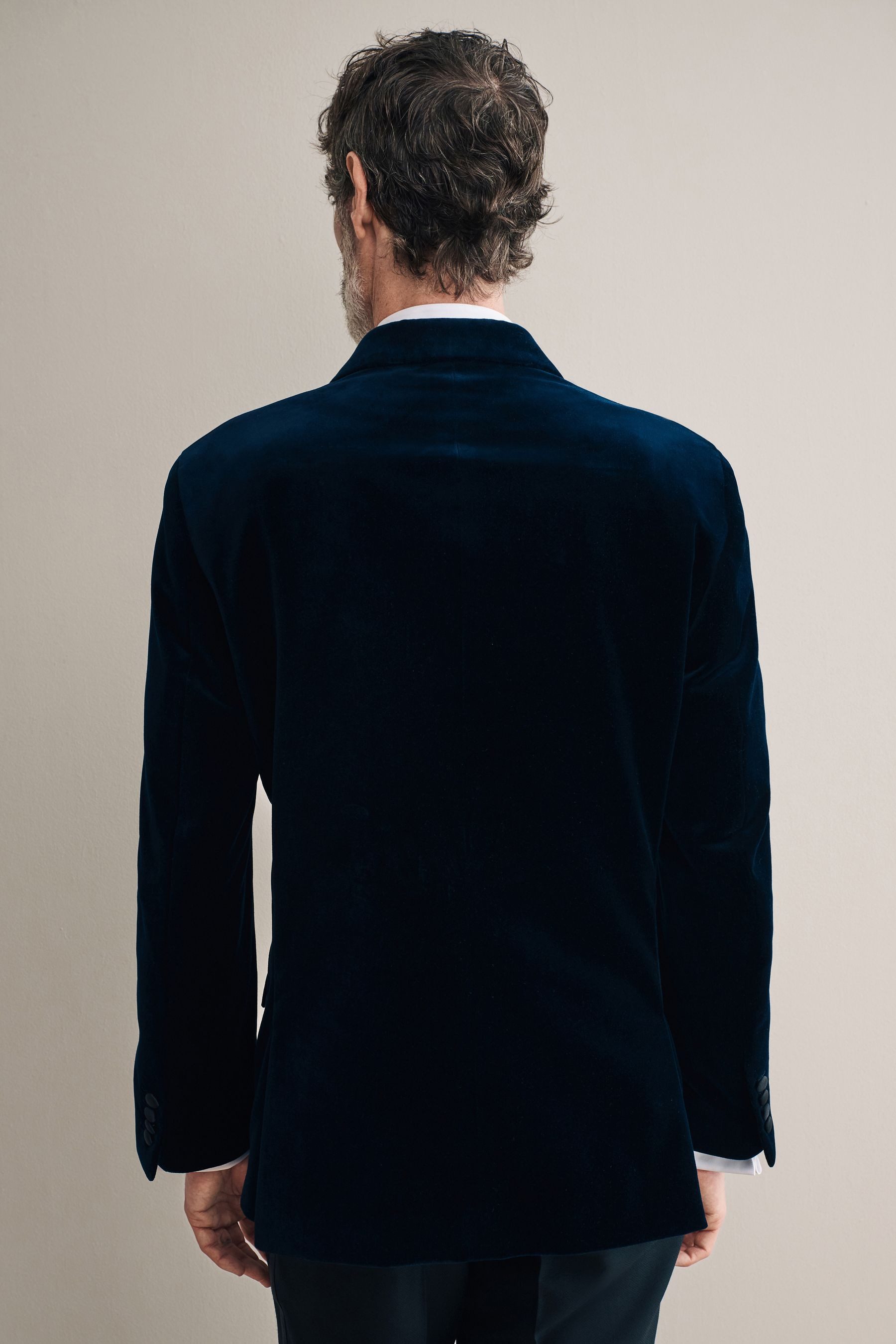 Next Sakko Signature Samt-Blazer aus italienischem Stoff (1-tlg) – Bild 2 von 5