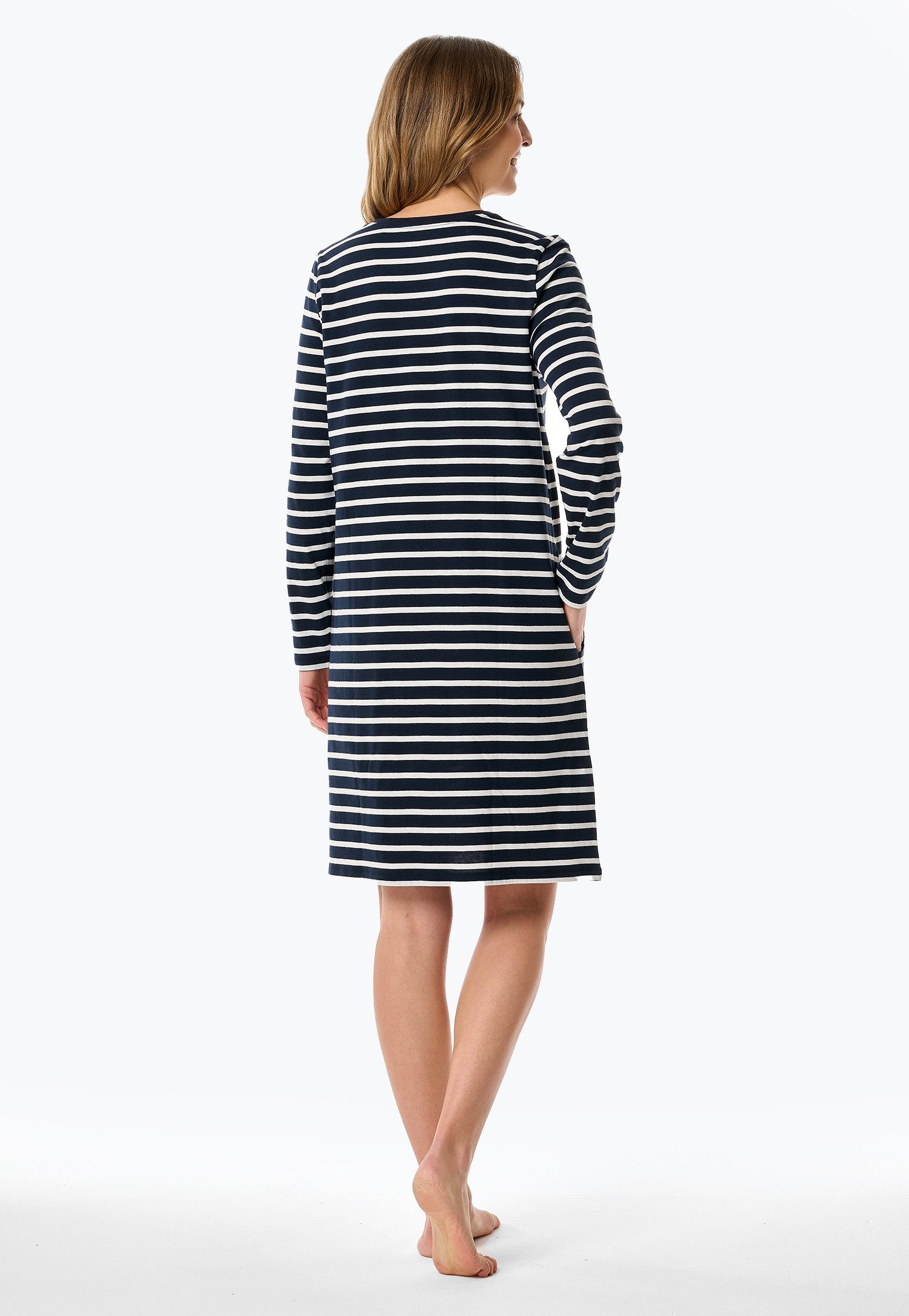 Schiesser Nachthemd Casual Essentials (Packung) mit leichtem V-Ausschnitt