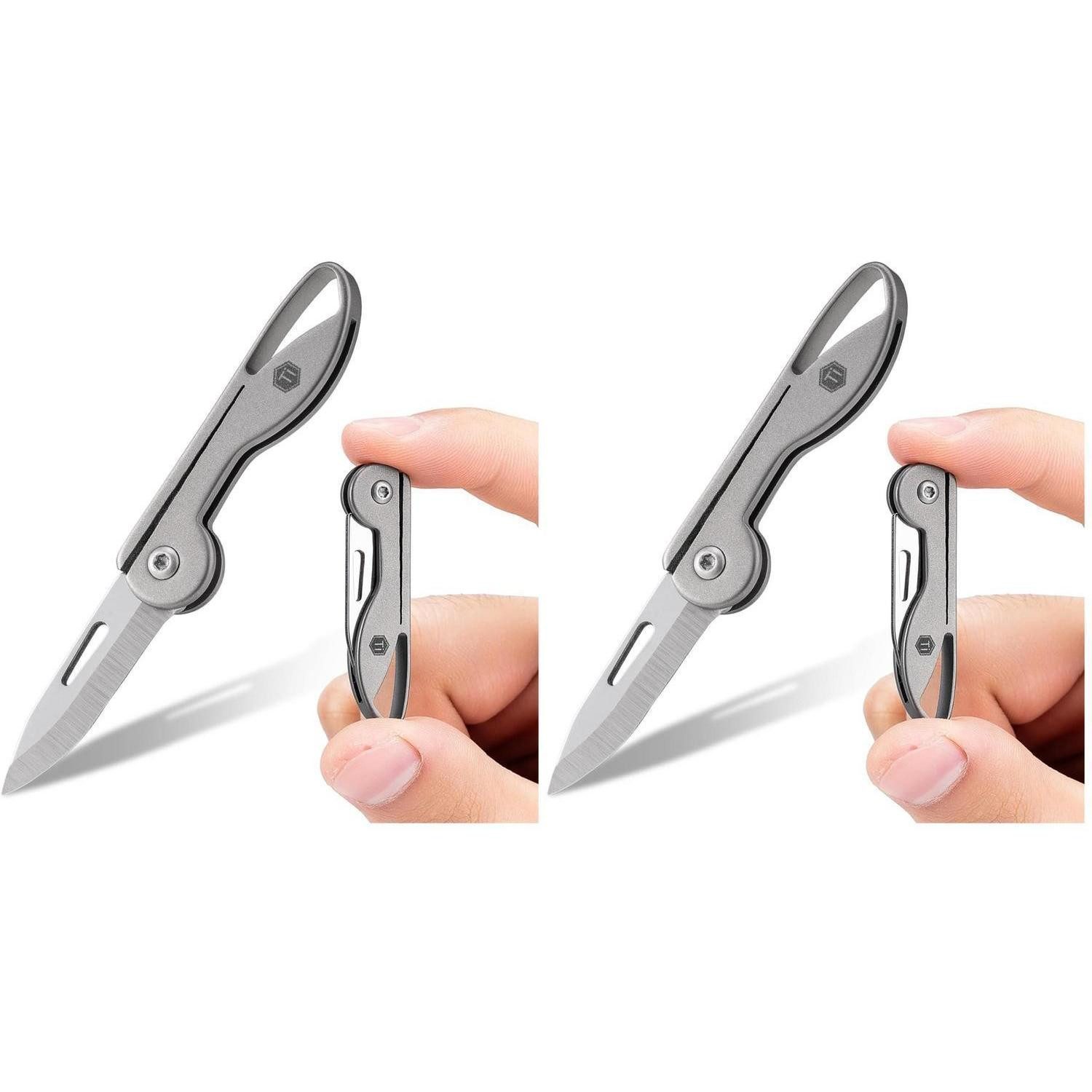 LuxusKollektion Taschenmesser Taschenmesser Klein Grau S 2er-Pack