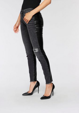 MAC Skinny-fit-Jeans »Skinny Leather-Back«...