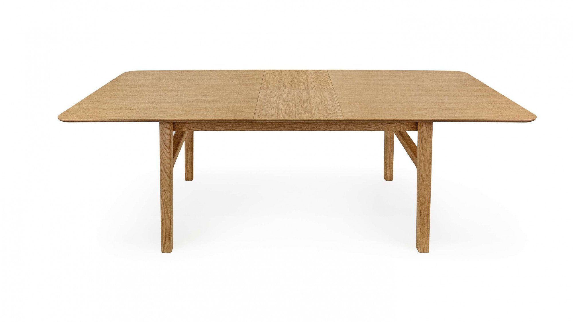 Woodman Esstisch "Curved" Scandi Design, Breite 180 cm, ausziehbar auf 220 günstig online kaufen