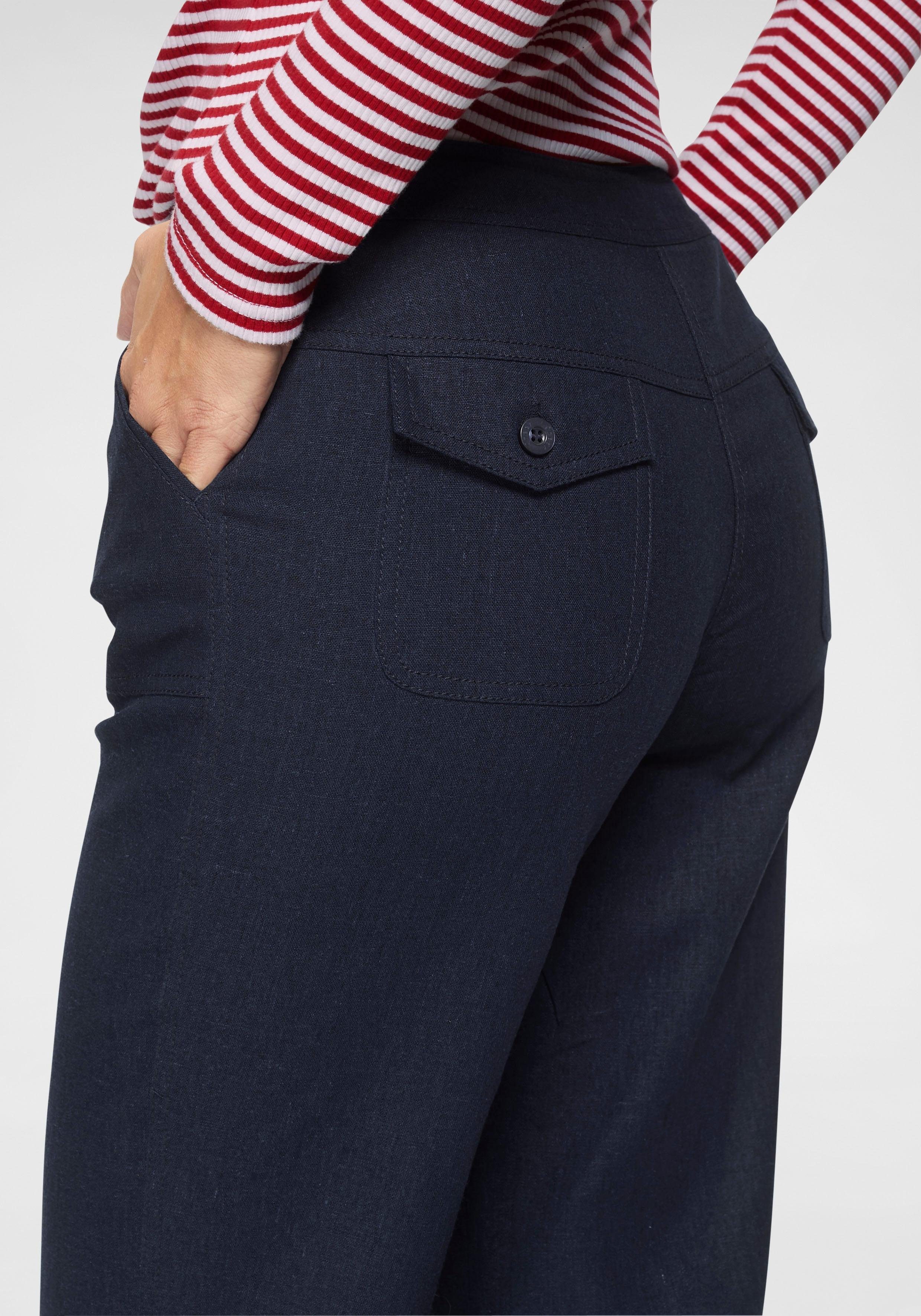 Aniston CASUAL Leinenhose mit Bindeband