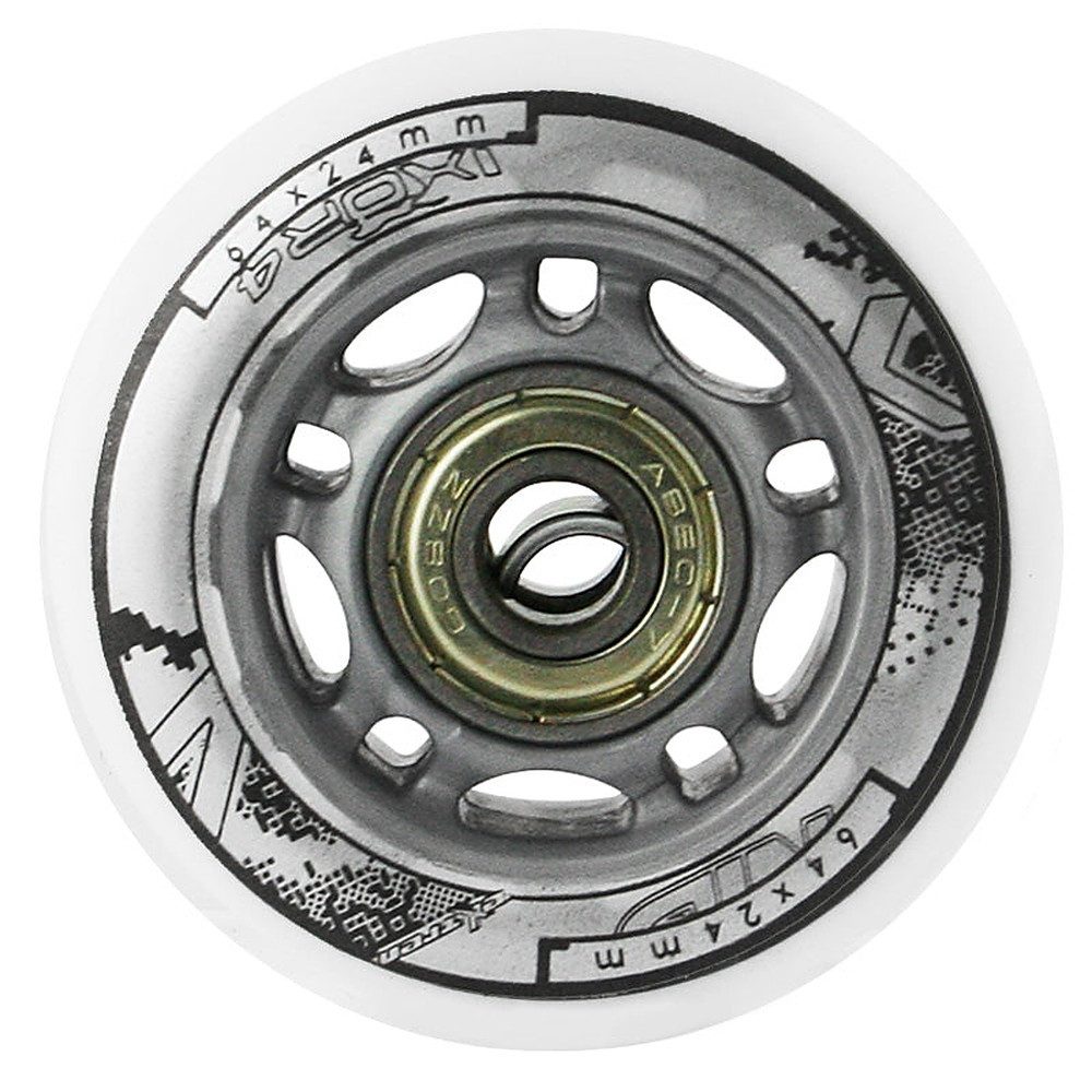 NILS EXTREME Inlineskates-Rolle Skaterollen Ersatzrollen Rollensatz (Spar-Set, 4 St), 82A, 64 mm, 4er-Set, ABEC-7-Lager