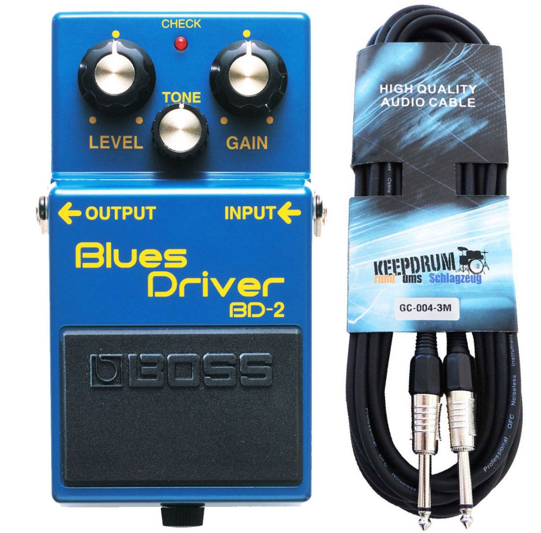 Boss by Roland E-Gitarre Boss BD-2 Blues Driver Effektgerät mit Klinkenkabel