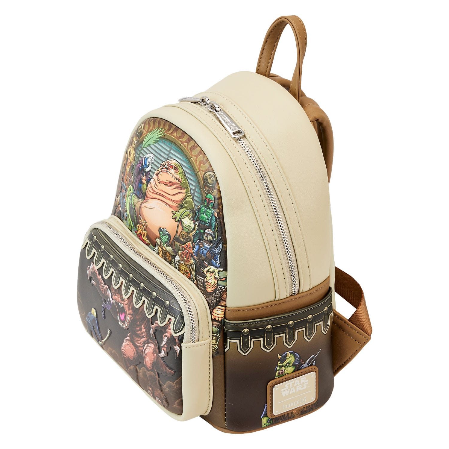 Loungefly Minirucksack Star Wars by Loungefly Rucksack 40th Anniversary Jabbas Palace (1-tlg), hochwertig und detailliert