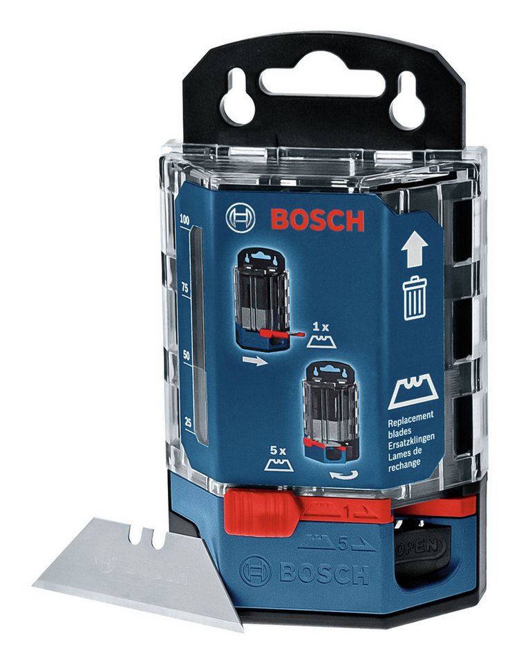 Thumbnail - BOSCH Cuttermesser, Klinge: 1.9 cm, (50 Stück), Klingenspender - 50er-Pack