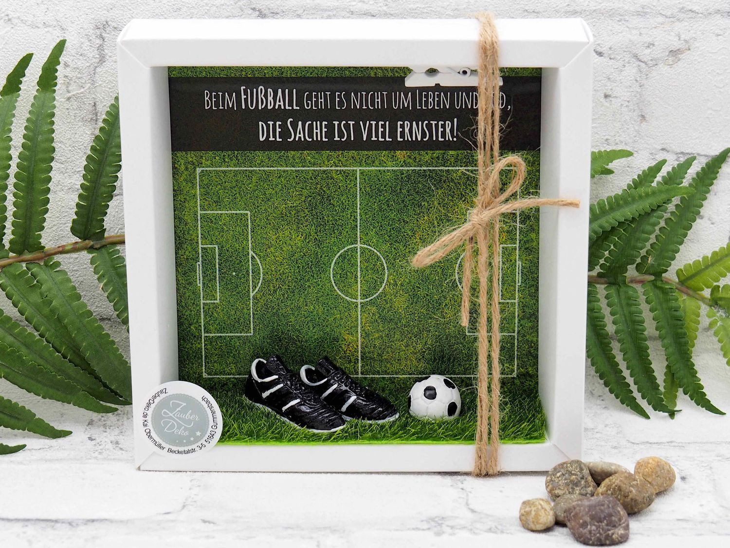 Thumbnail - ZauberDeko Geschenkbox Geldgeschenk Geldverpackung Gutschein Fußball Mann Sport Weihnachten