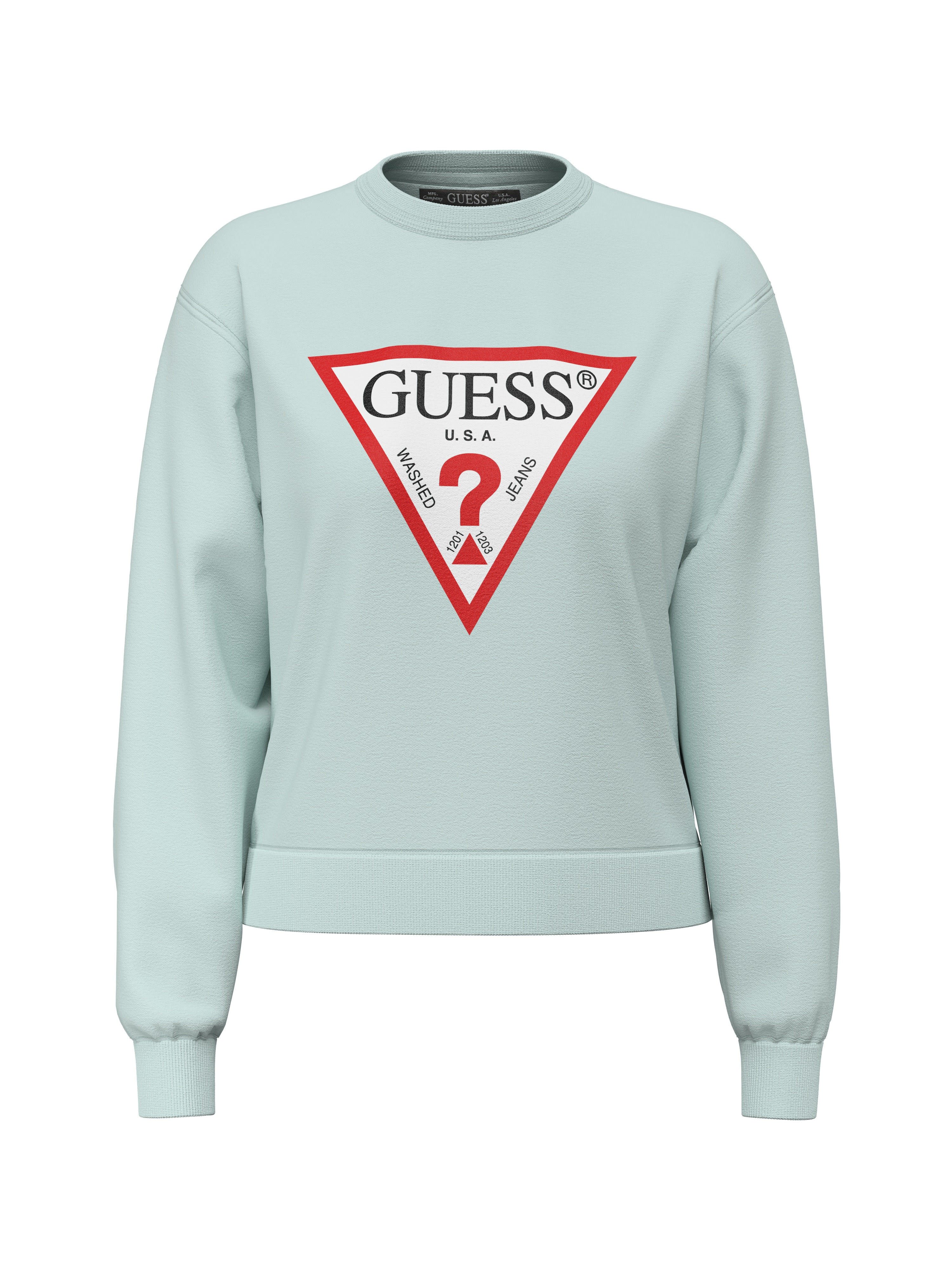Guess Sweatshirt CN ORIGINAL FLEECE aus Baumwollmix, bedruckt