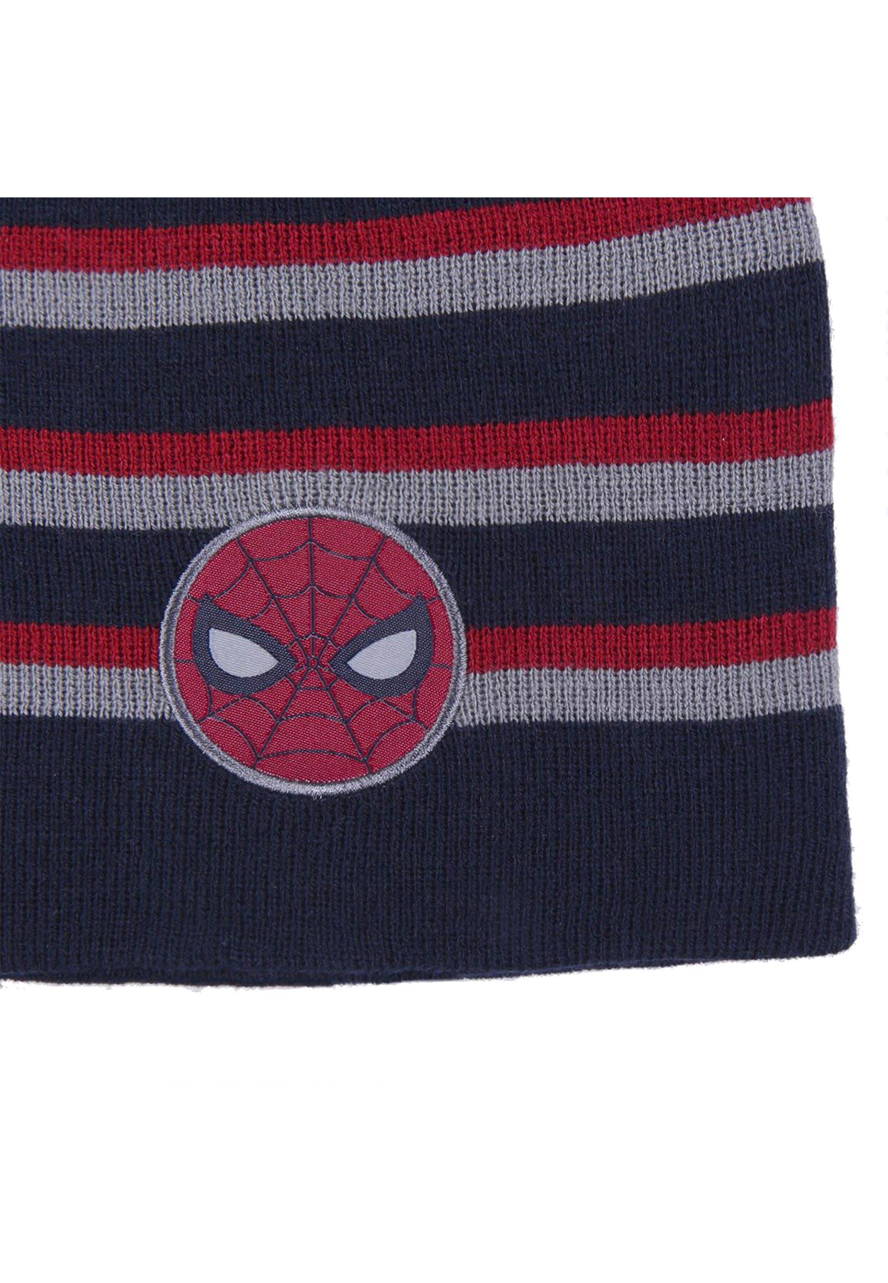 Beanie Kinder Spiderman Strickmützte Winter-Beanie-Mütze Jungen
