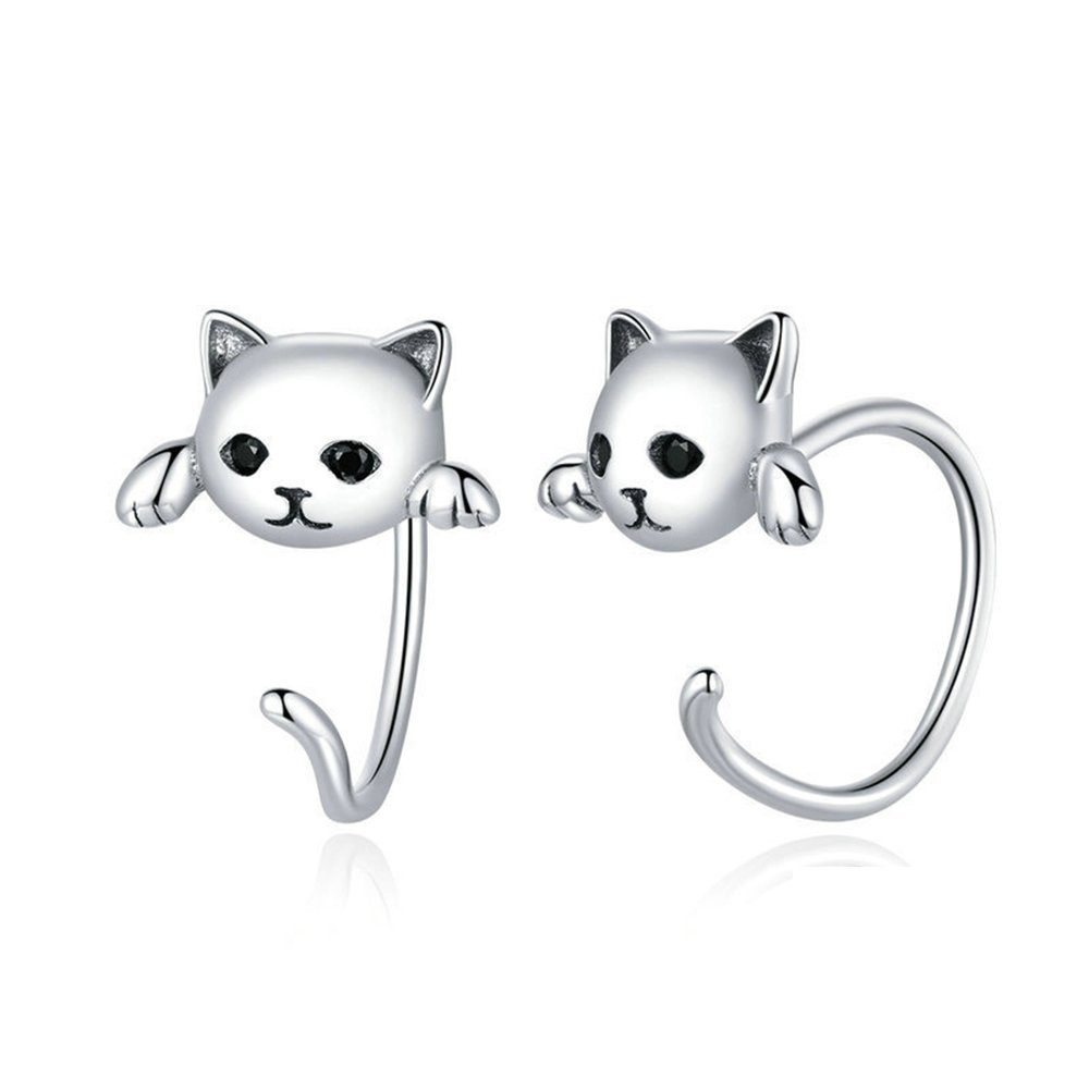 Invanter Paar Ohrhänger Cute Cat Earstuds New Personalized Simple inkl.Geschenkbo Animal Girl