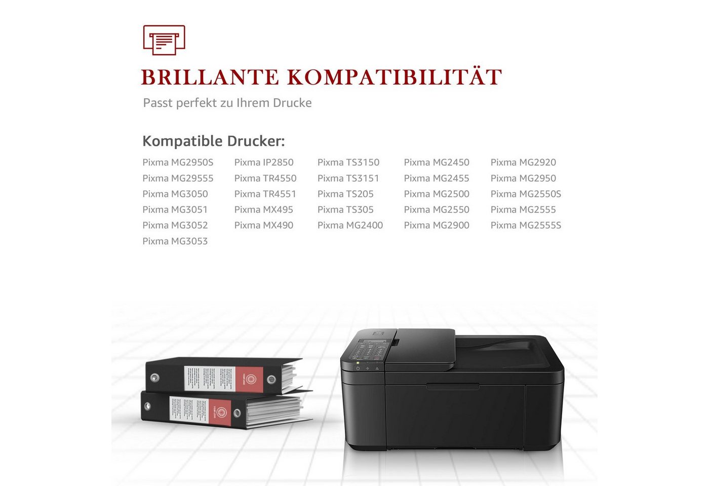 Thumbnail - Toner Kingdom PG-545 XL für CANON 545XL Schwarz Tintenpatrone (PIXMA MX495 TR4550 TS3350 TS3450 TS3150 TS3151 TS3351)