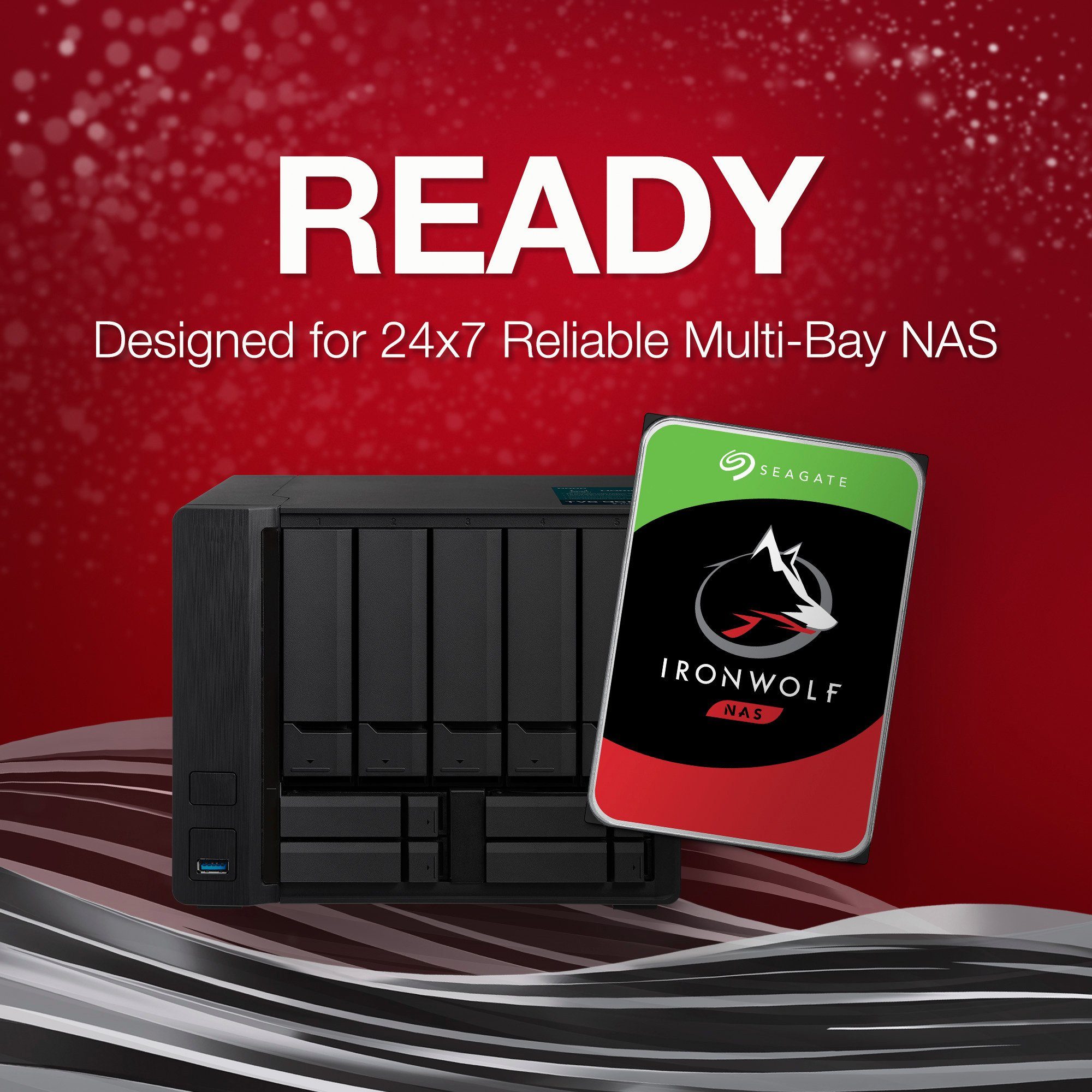 Seagate Seagate IronWolf NAS 8 TB CMR, Festplatte, (SATA 6 interne HDD-Festplatte (8 TB) 3.5"