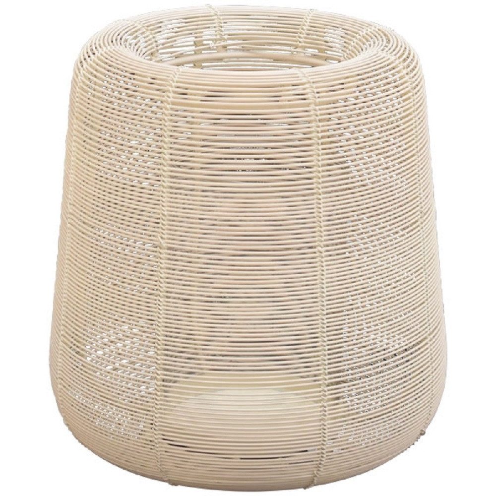 Exner GmbH Garten- & Wohnaccessoires Windlicht Exner WindLicht Dazz, creme, Metall/Glas, 22,5x22,5x24 cm, 247293 (1 St)