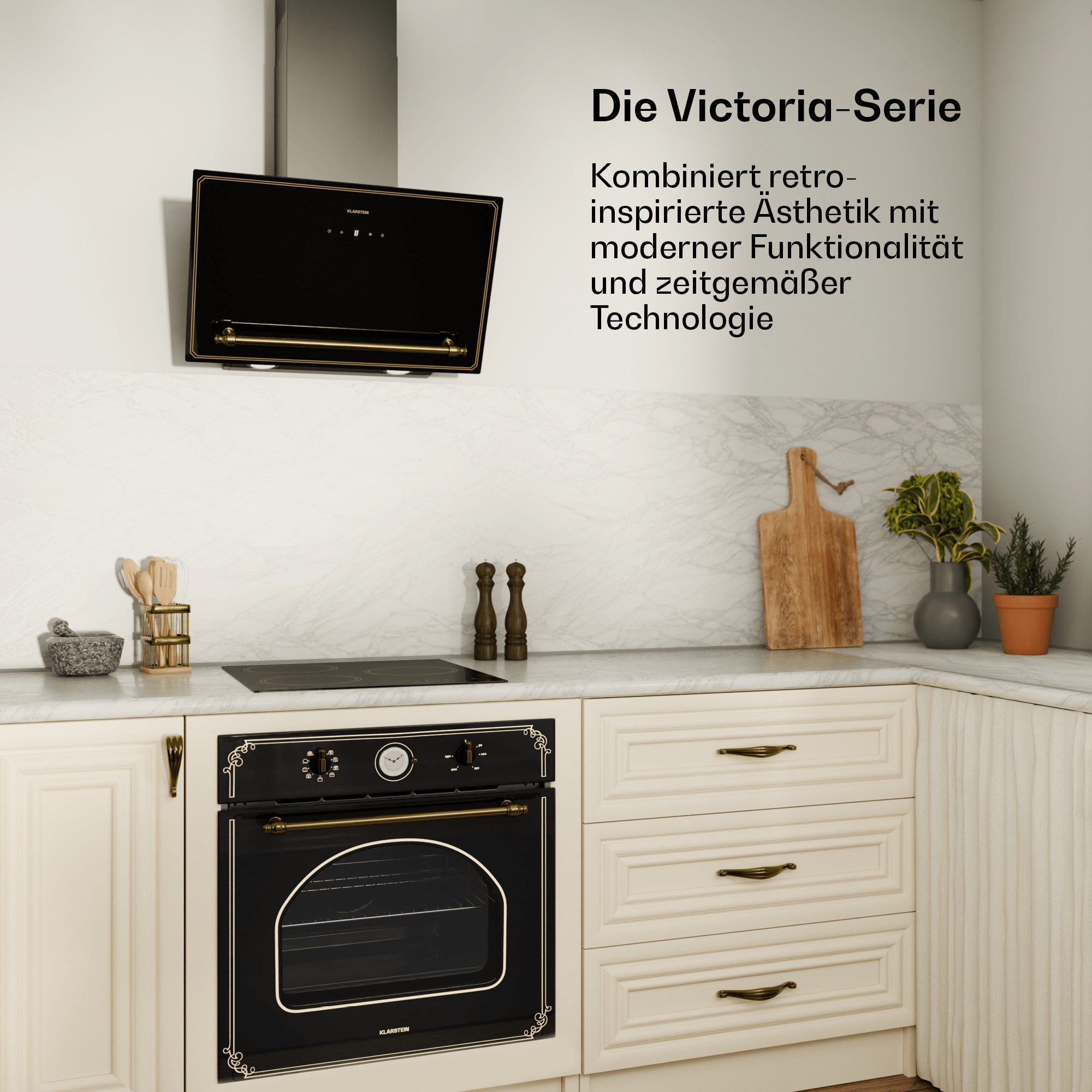 Klarstein Induktions-Kochfeld Victoria 45, Kochfelder Induktion 3 Zonen Timer Touch Einbau