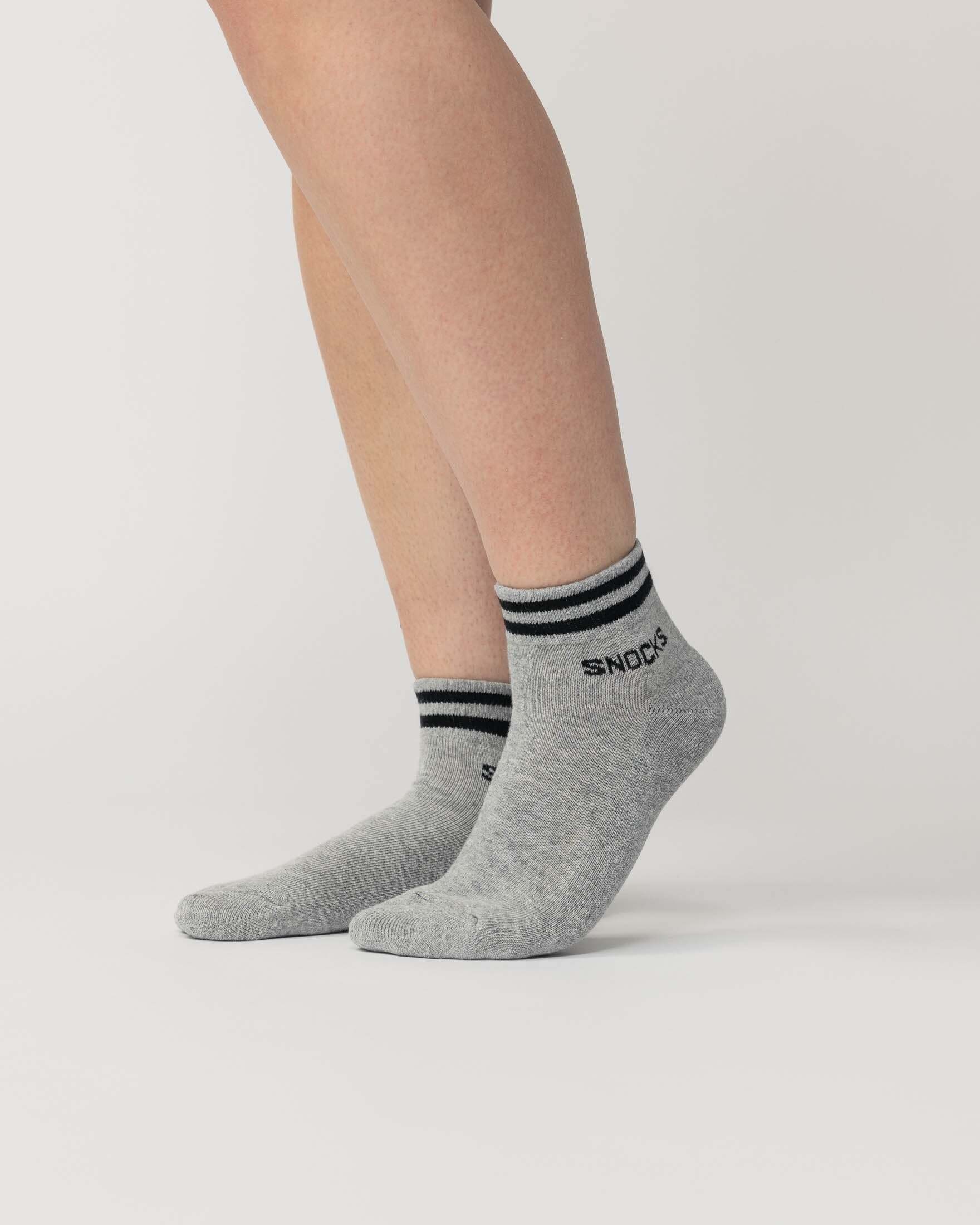 SNOCKS Sneakersocken (4-Paar) halbhoch und mit verstärkter Sohle, aus  Bio-Baumwolle