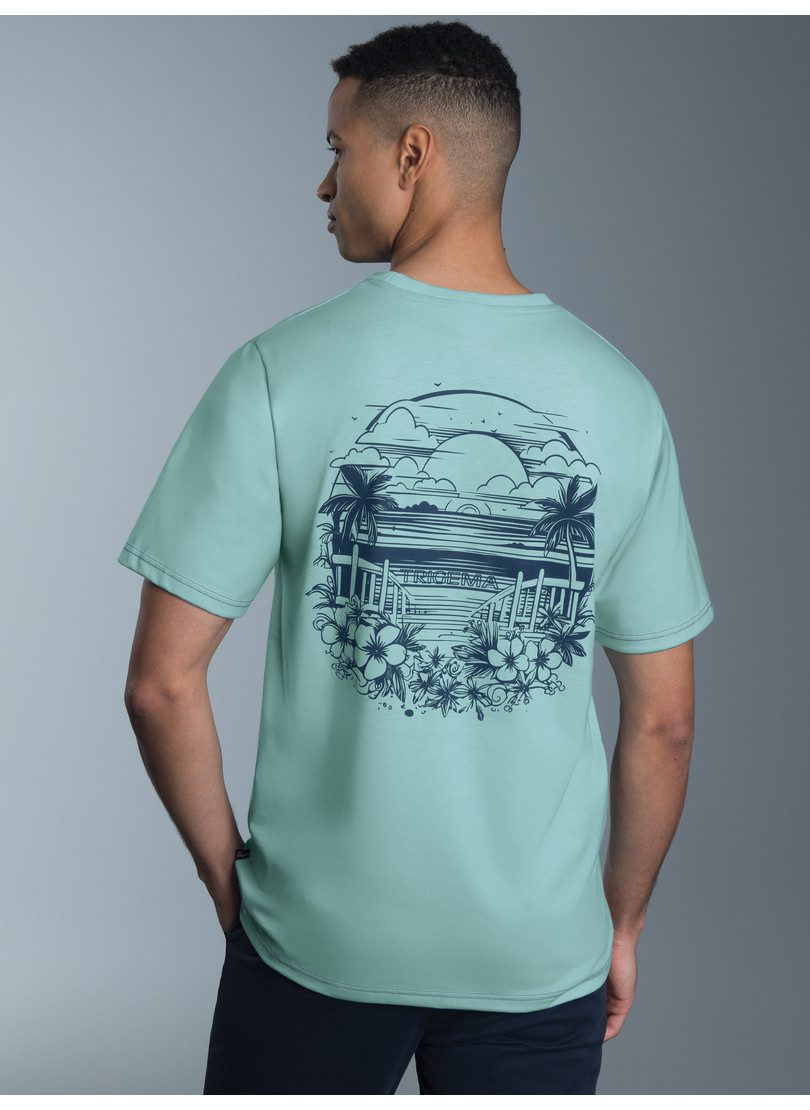 Trigema T-Shirt TRIGEMA T-Shirt mit großem Backprint (1-tlg) günstig online kaufen