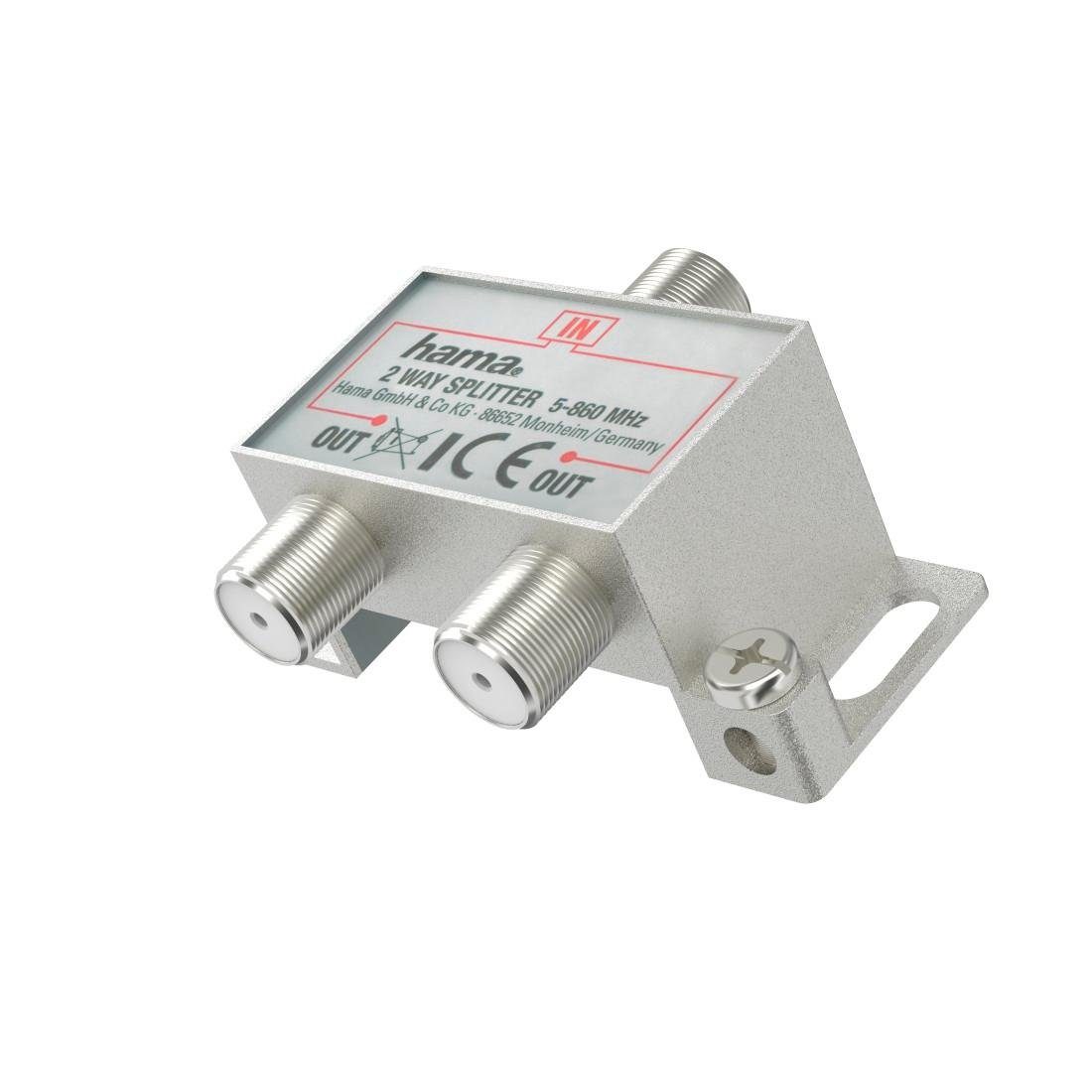 SAT-Verteiler Breitband Kabelverteiler, Antennenverteiler zweifach