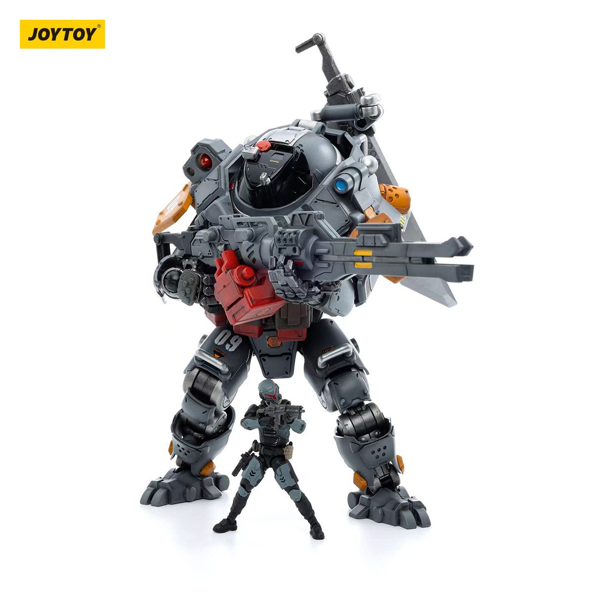 Actionfigur Joy Toy Iron Wrecker 09 Pursue Type Mecha & Pilot Actionfigur