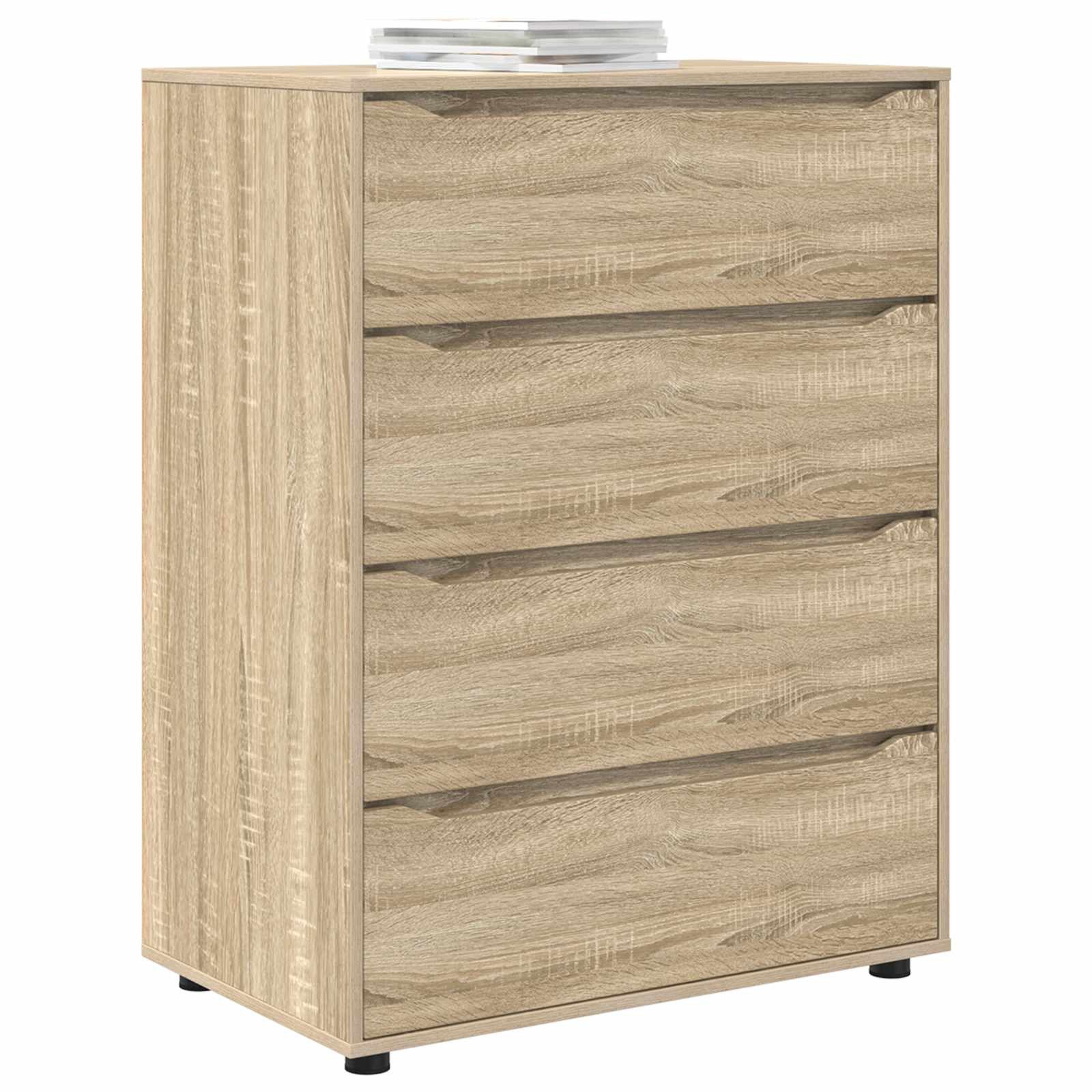 vidaXL Schranksystem Stauraumschränke 80 x 48 x 105 cm Holzwerkstoff Sonoma-Eiche (1-St)
