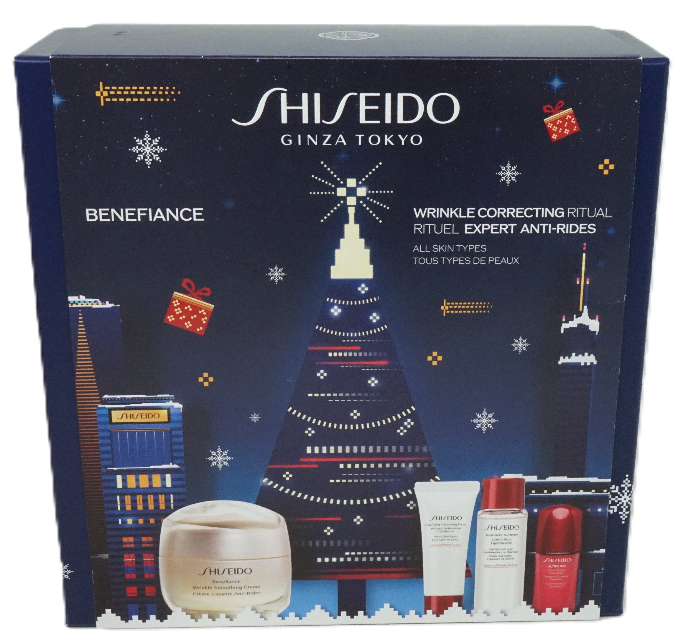 Gesichtspflege-Set Shiseido Benefiance Wrinkle Smoothing Creme 50ml+CF+TS+PIC