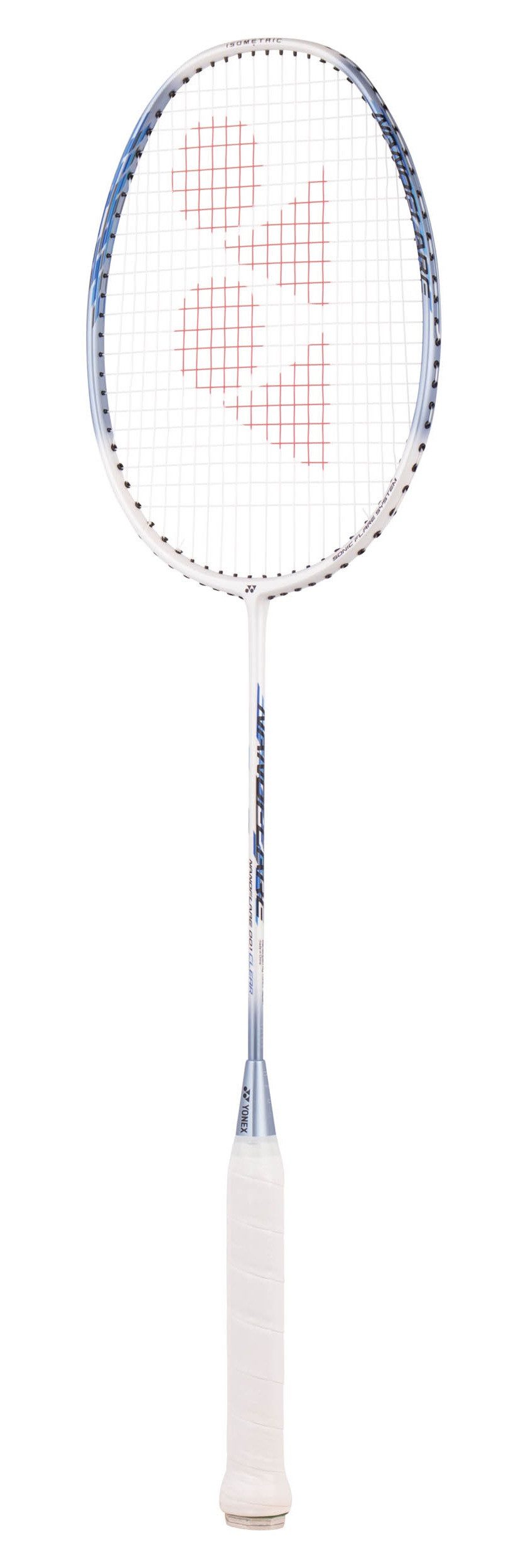 Yonex Badmintonschläger Nanoflare 001 Clear (grifflastig, flexibel) weiss - besaitet, Gewichtsklasse: 5U/G4 – Bild 4 von 5