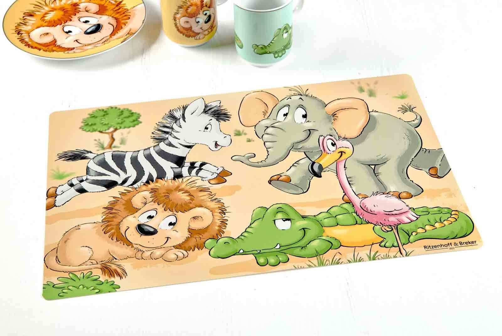 Ritzenhoff & Breker Platzset Happy Zoo Platzset 45 x 30 cm, (1-St)