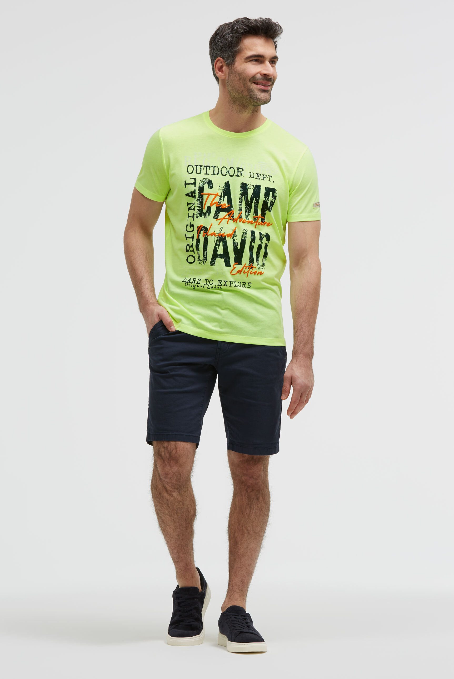 CAMP DAVID Rundhalsshirt mit Necktape