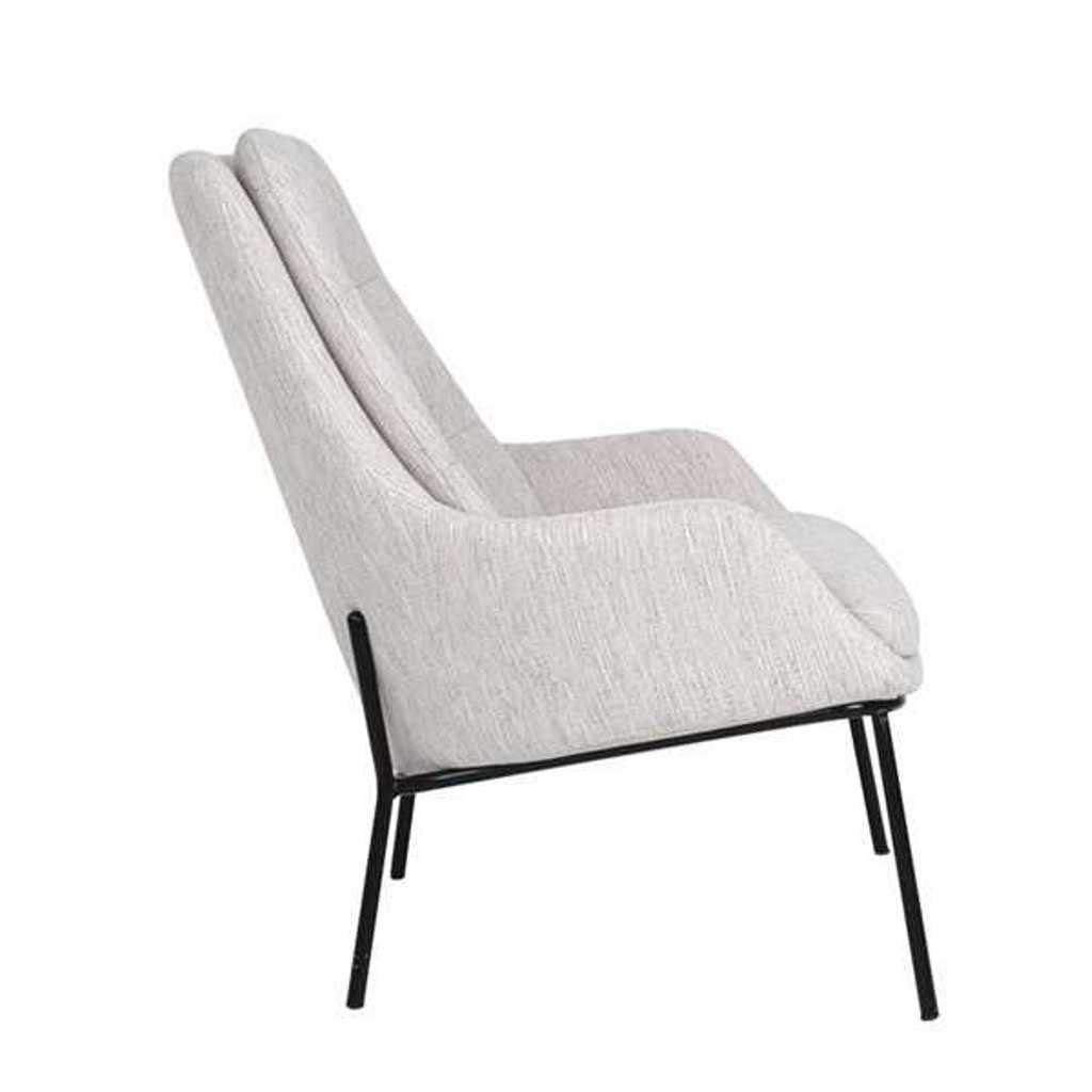 JVmoebel Sessel Designer Polster Lehnstuhl Luxus Stuhl Weiß Textil Sessel), Made Sessel Europa (1-St., in 1x Einsitzer