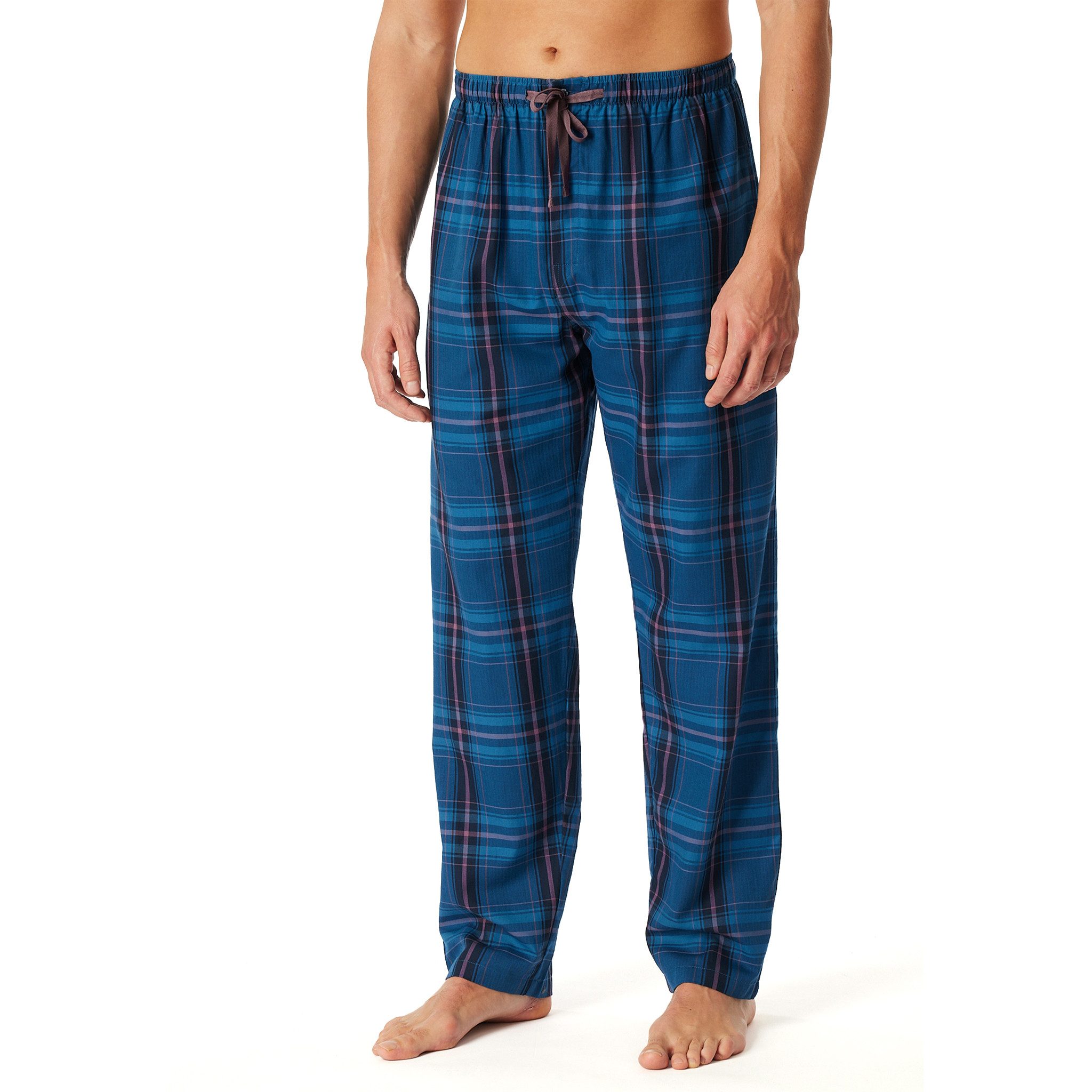 Schiesser Pyjamahose Schlafanzughose lang mit Knopfleiste – Bild 3 von 5