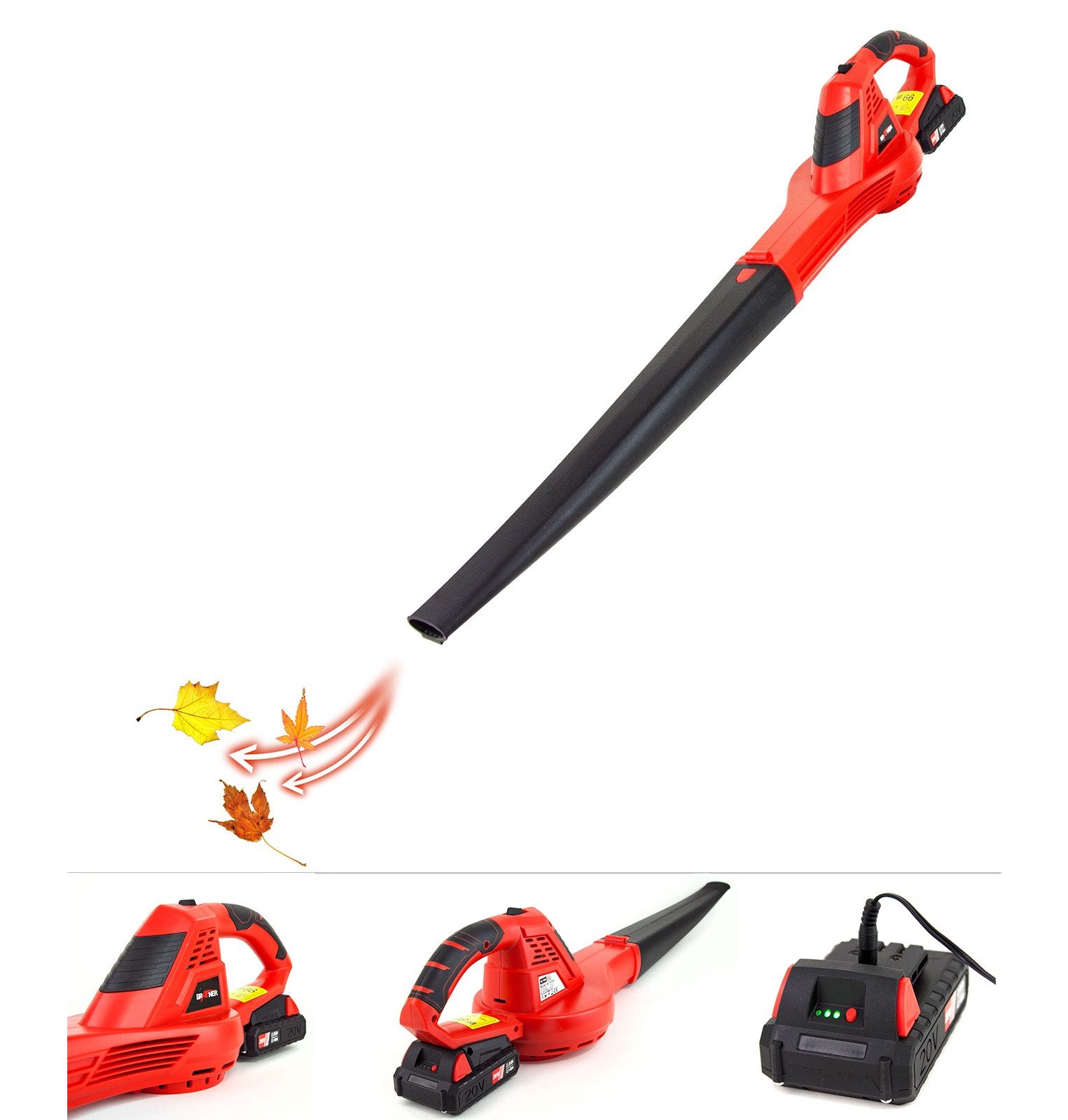 Grafner AkkuLaubbläser Laubbläser Laubgebläse mit Akku 20V Ladegerät