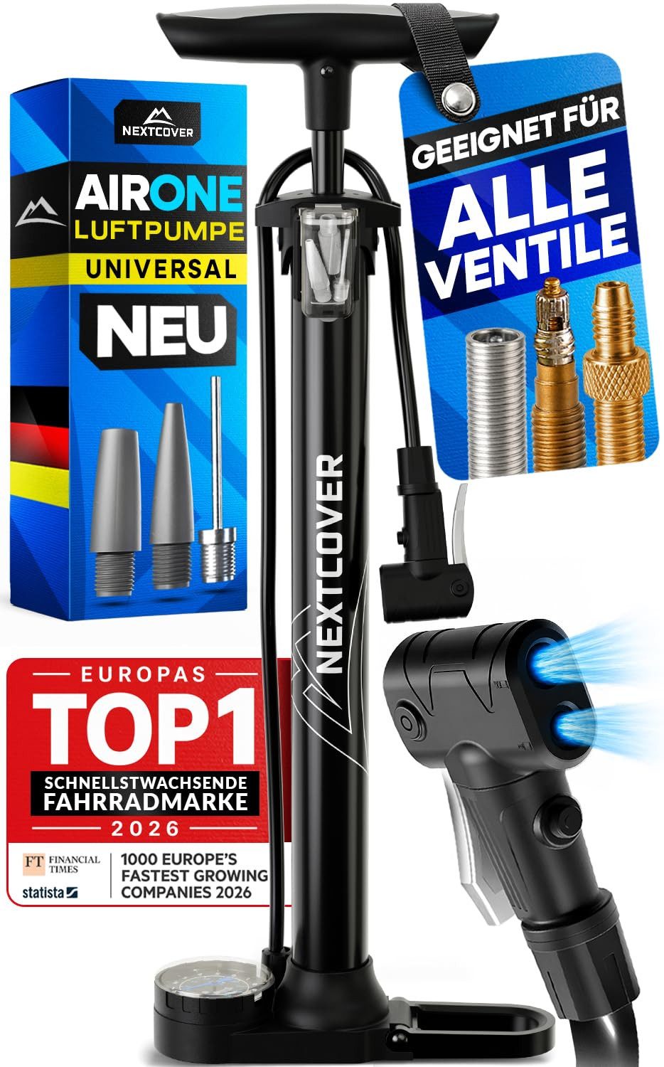 Nextcover Fahrradpumpe Nextcover Fahrradpumpe