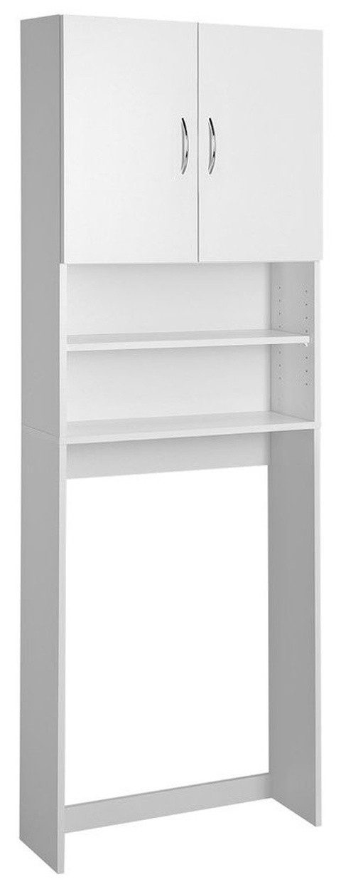 Aqualine Seitenschrank SIMPLEX ECO Schrank für Waschmaschine 63x25x190cm, Weiß Aqualine-SIME715